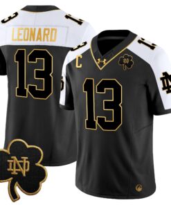 Alternative view of Notre Dame Fighting Irish 2024 Gold Vapor Limited Jersey - All Stitched