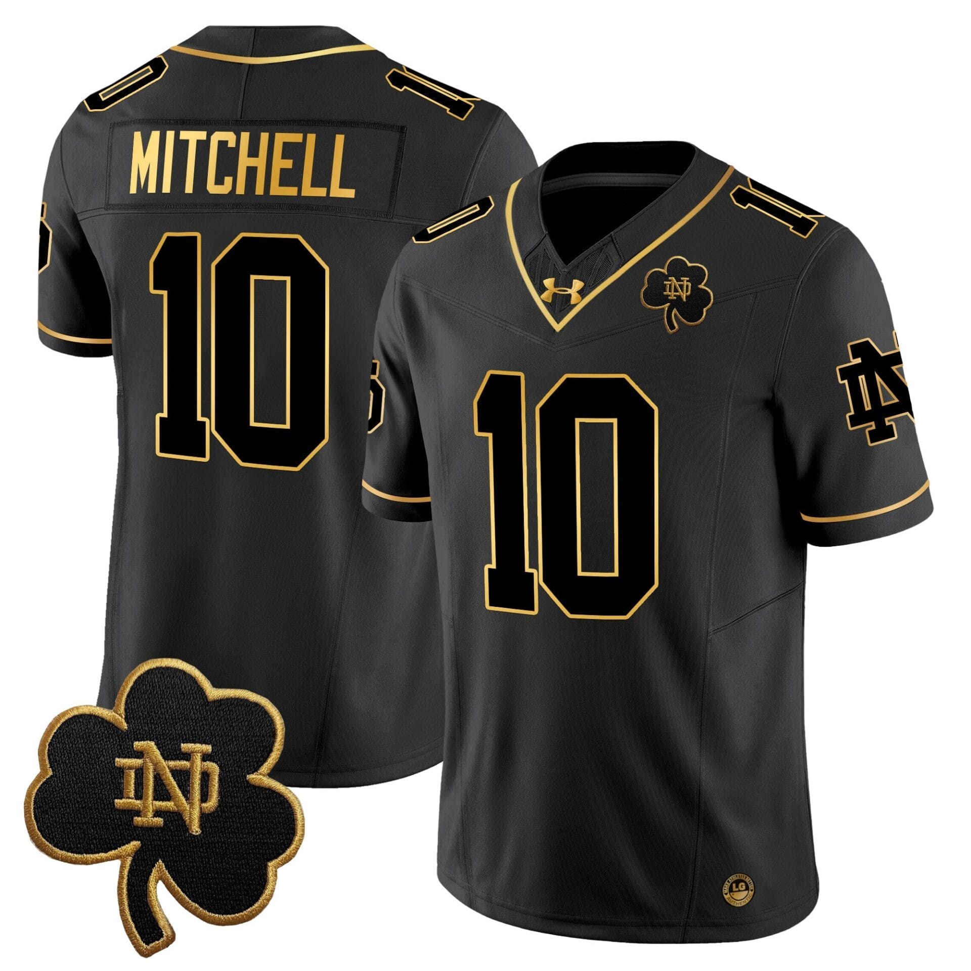 Notre Dame Fighting Irish 2024 Gold Vapor Limited Jersey - All Stitched - Image 25