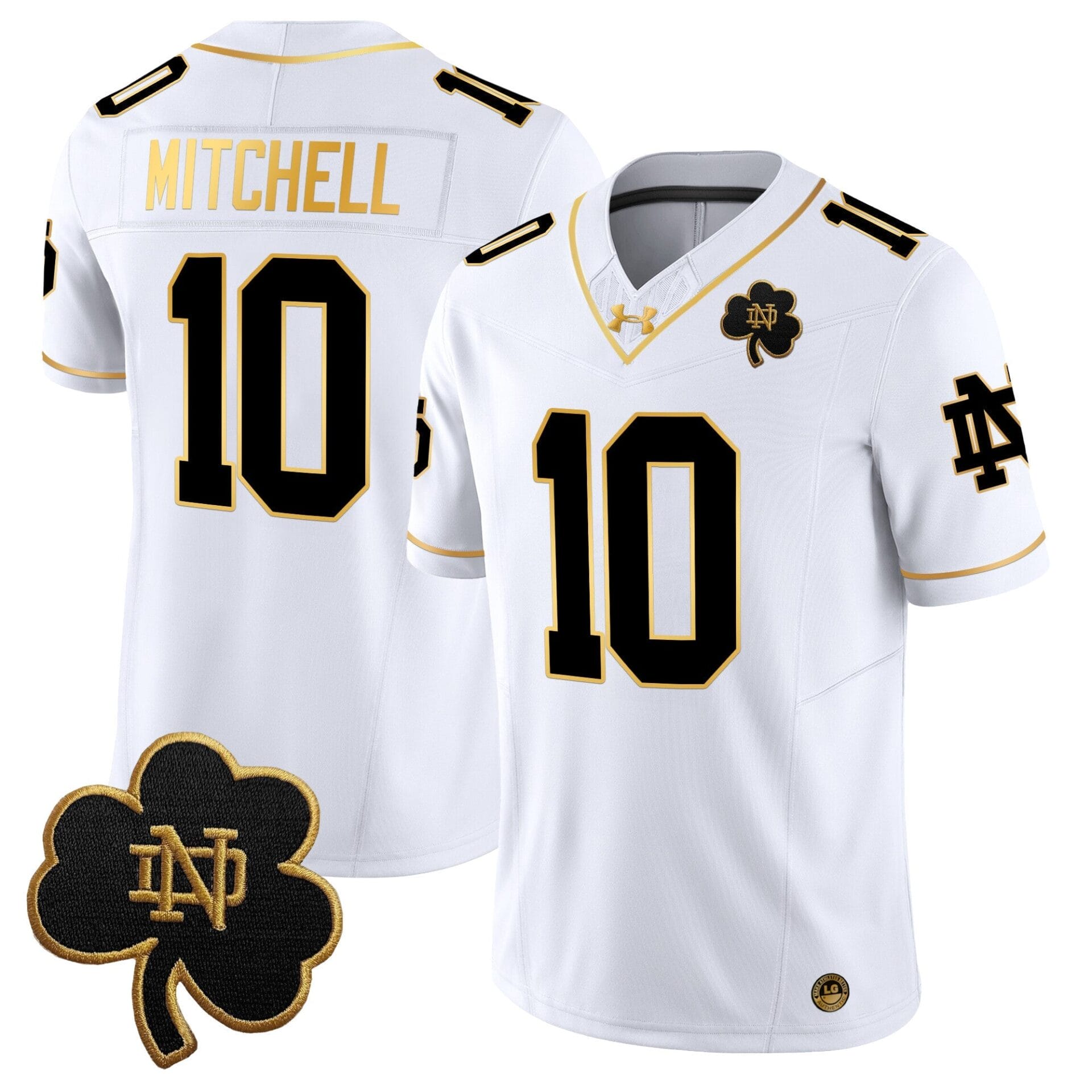 Notre Dame Fighting Irish 2024 Gold Vapor Limited Jersey - All Stitched - Image 16