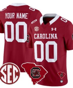 South Carolina Gamecocks 1980 Throwback Home Patch Vapor Limited Custom Jersey - All Stitched