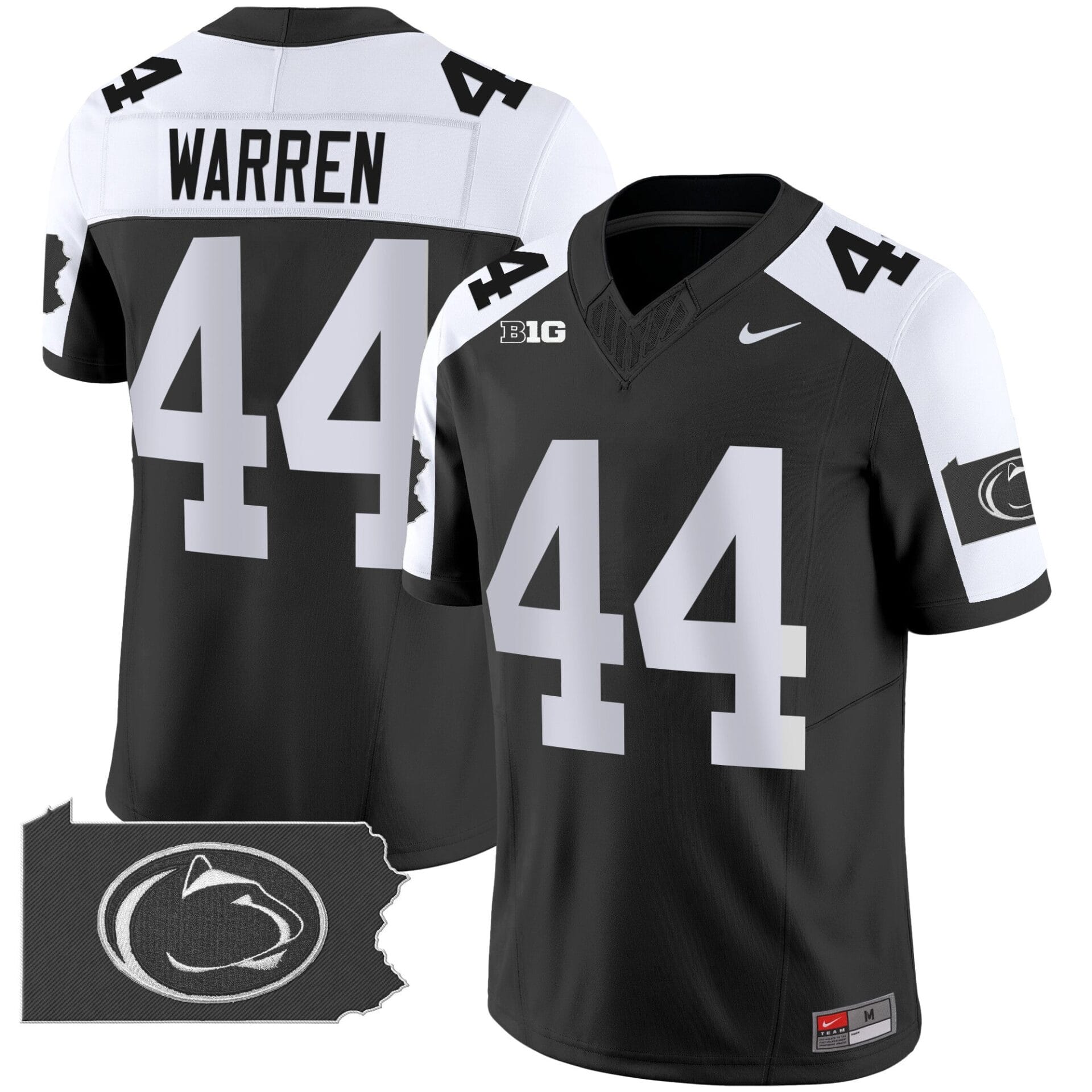 Penn State Nittany Lions 2024 Home Patch Vapor Limited Jersey - All Stitched - Image 3
