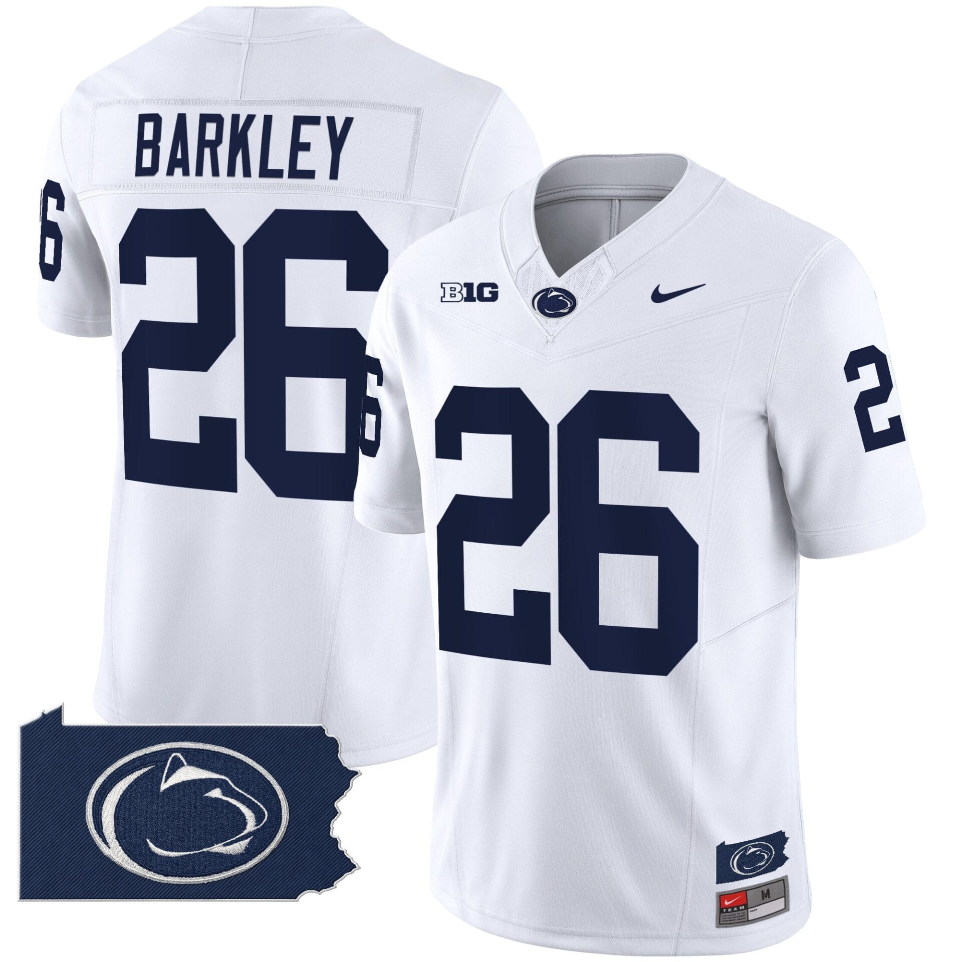 Penn State Nittany Lions 2024 Home Patch Vapor Limited Jersey - All Stitched - Image 26