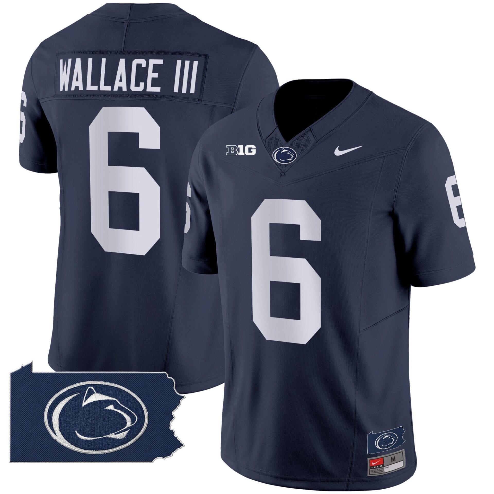 Penn State Nittany Lions 2024 Home Patch Vapor Limited Jersey - All Stitched - Image 20