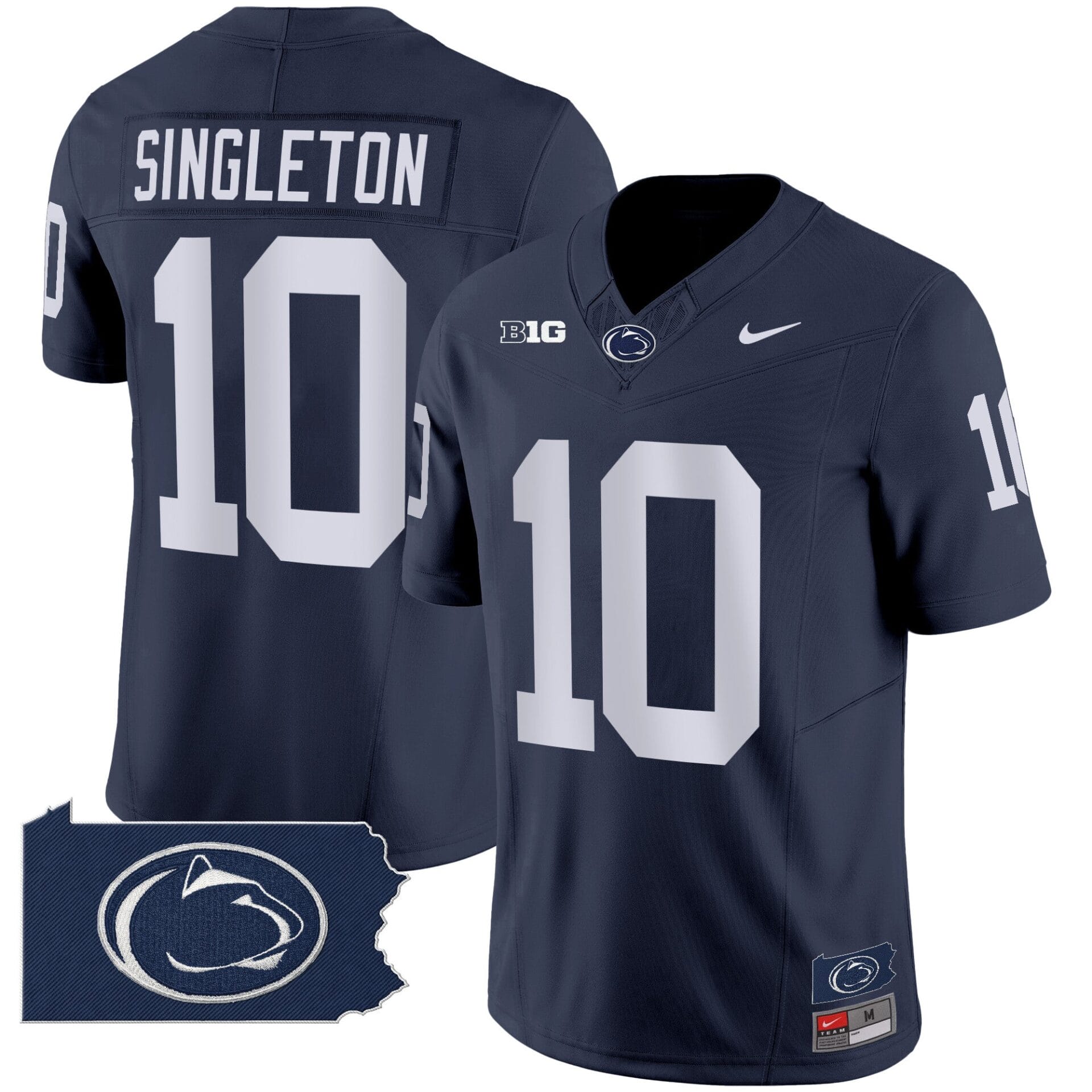 Penn State Nittany Lions 2024 Home Patch Vapor Limited Jersey - All Stitched - Image 16