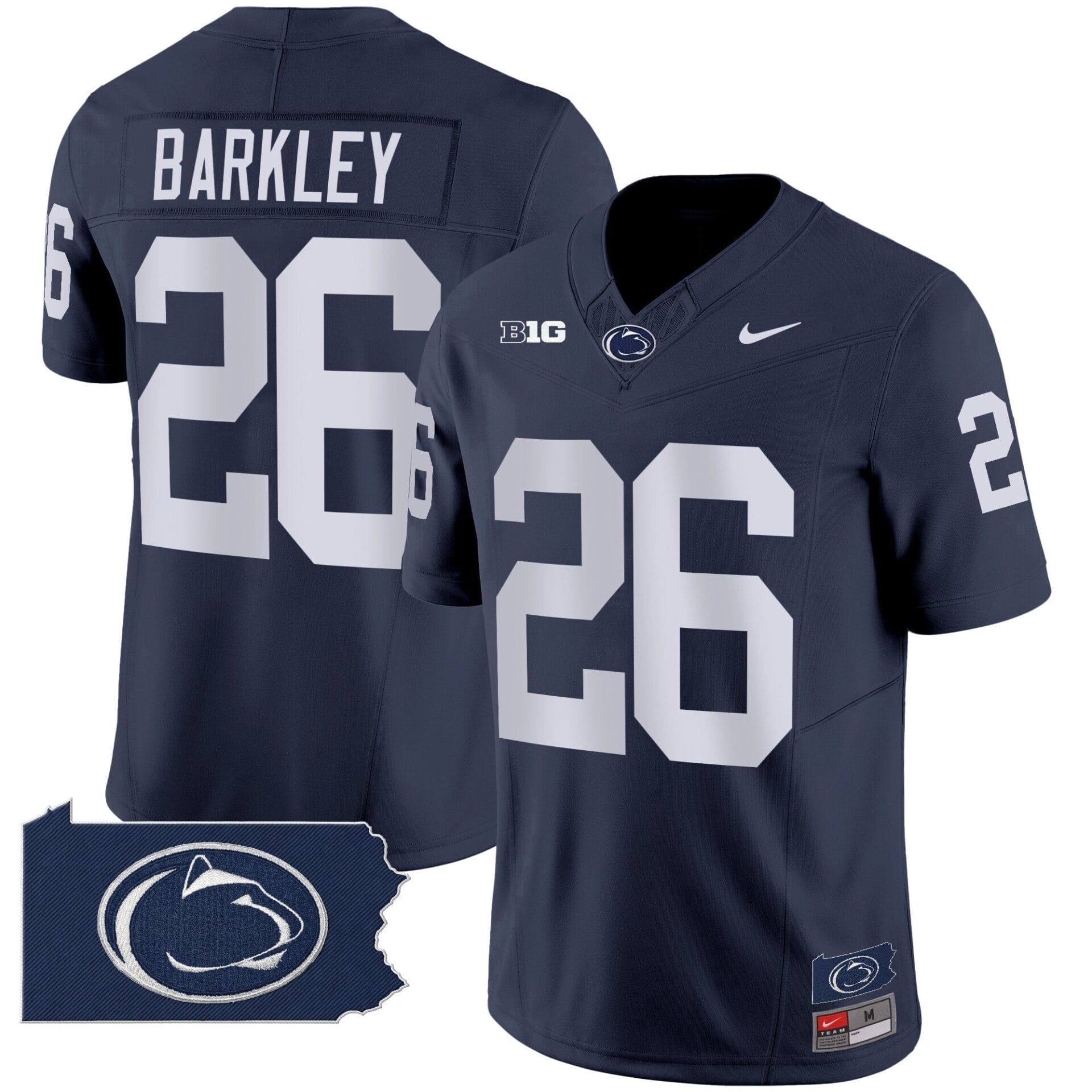 Penn State Nittany Lions 2024 Home Patch Vapor Limited Jersey - All Stitched - Image 19