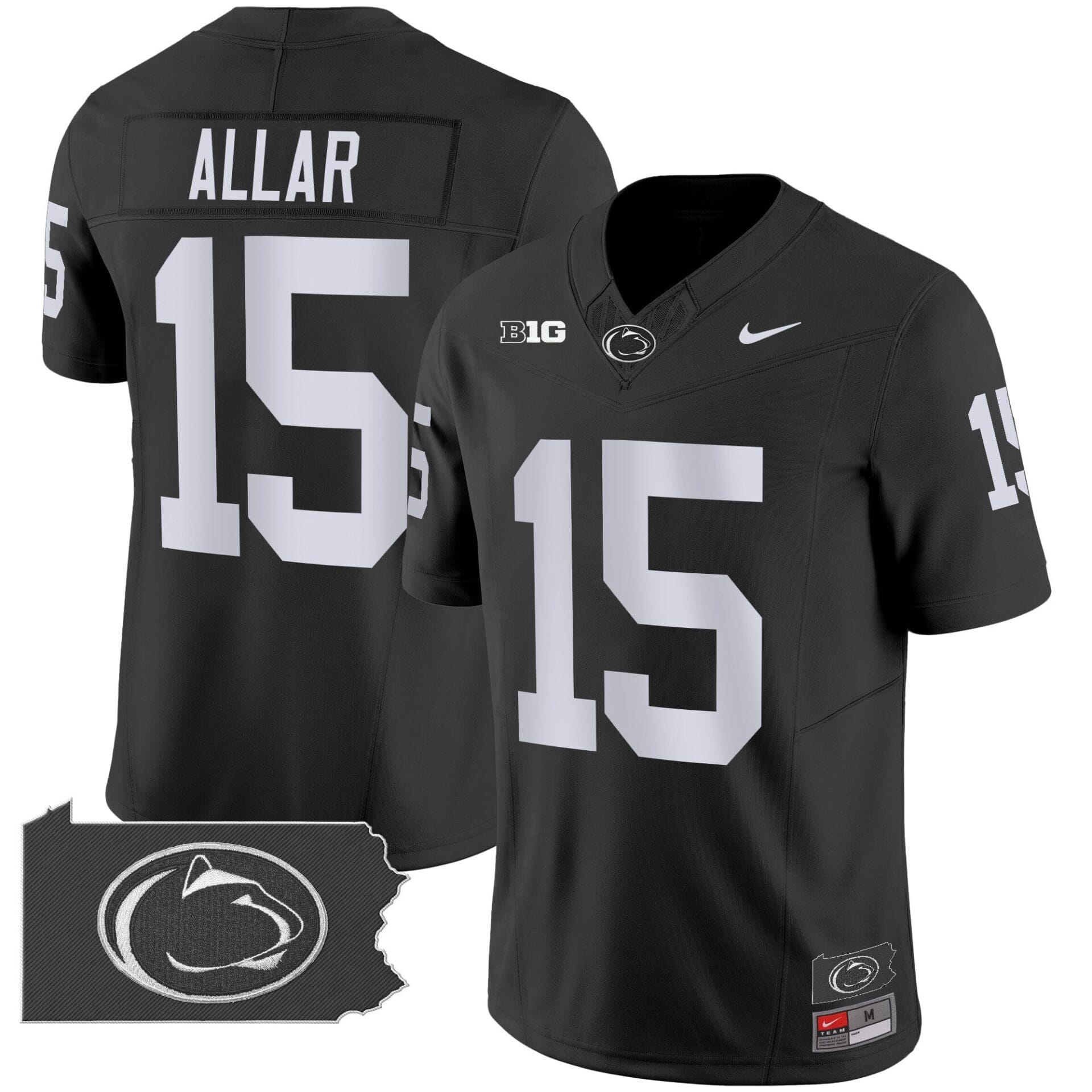 Penn State Nittany Lions 2024 Home Patch Vapor Limited Jersey - All Stitched - Image 29