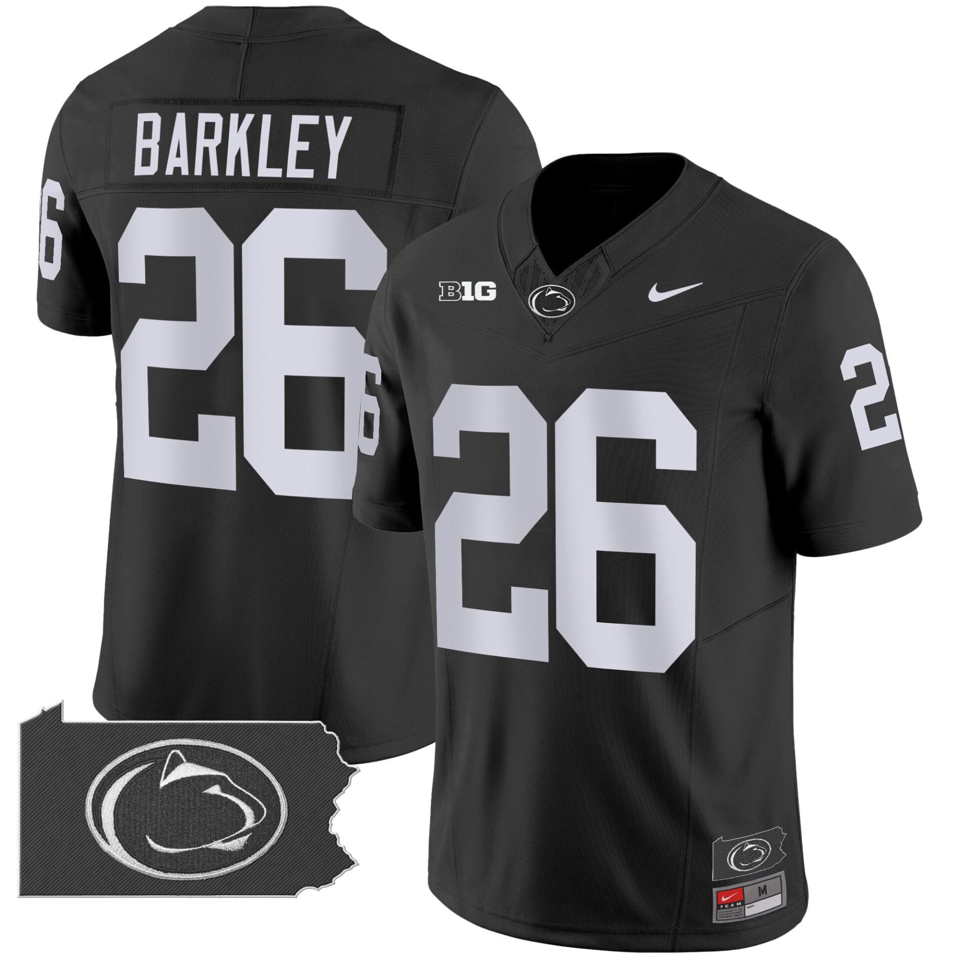Penn State Nittany Lions 2024 Home Patch Vapor Limited Jersey - All Stitched - Image 33