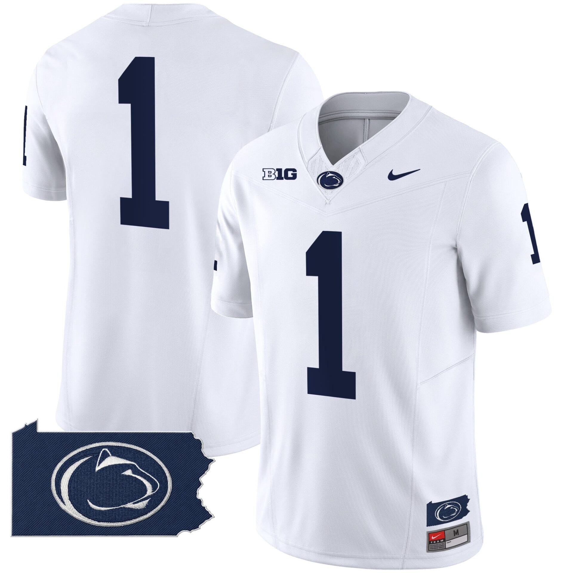 Penn State Nittany Lions 2024 Home Patch Vapor Limited Jersey - All Stitched - Image 28