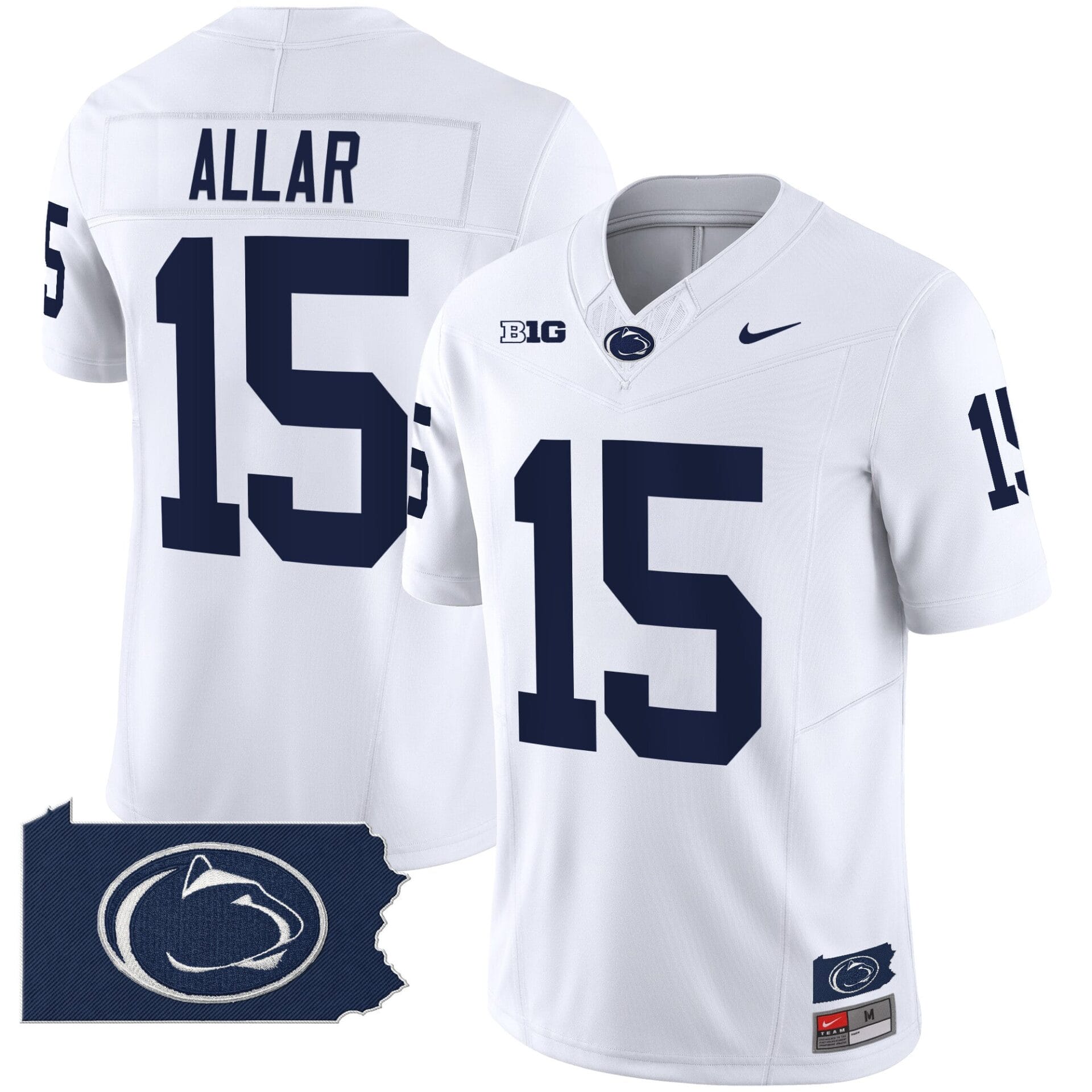 Penn State Nittany Lions 2024 Home Patch Vapor Limited Jersey - All Stitched - Image 22