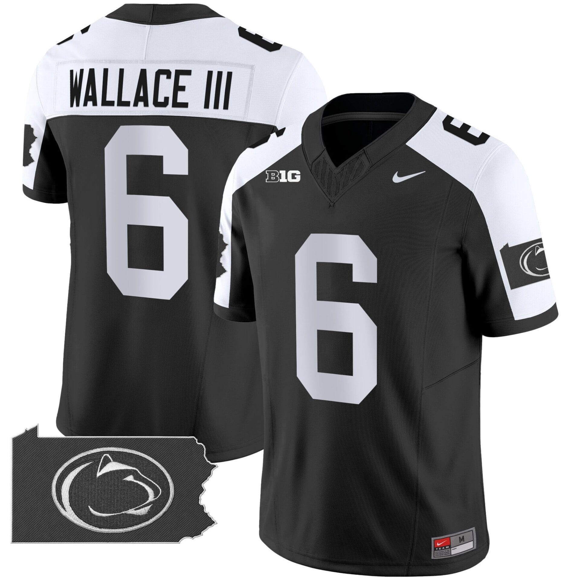 Penn State Nittany Lions 2024 Home Patch Vapor Limited Jersey - All Stitched - Image 6