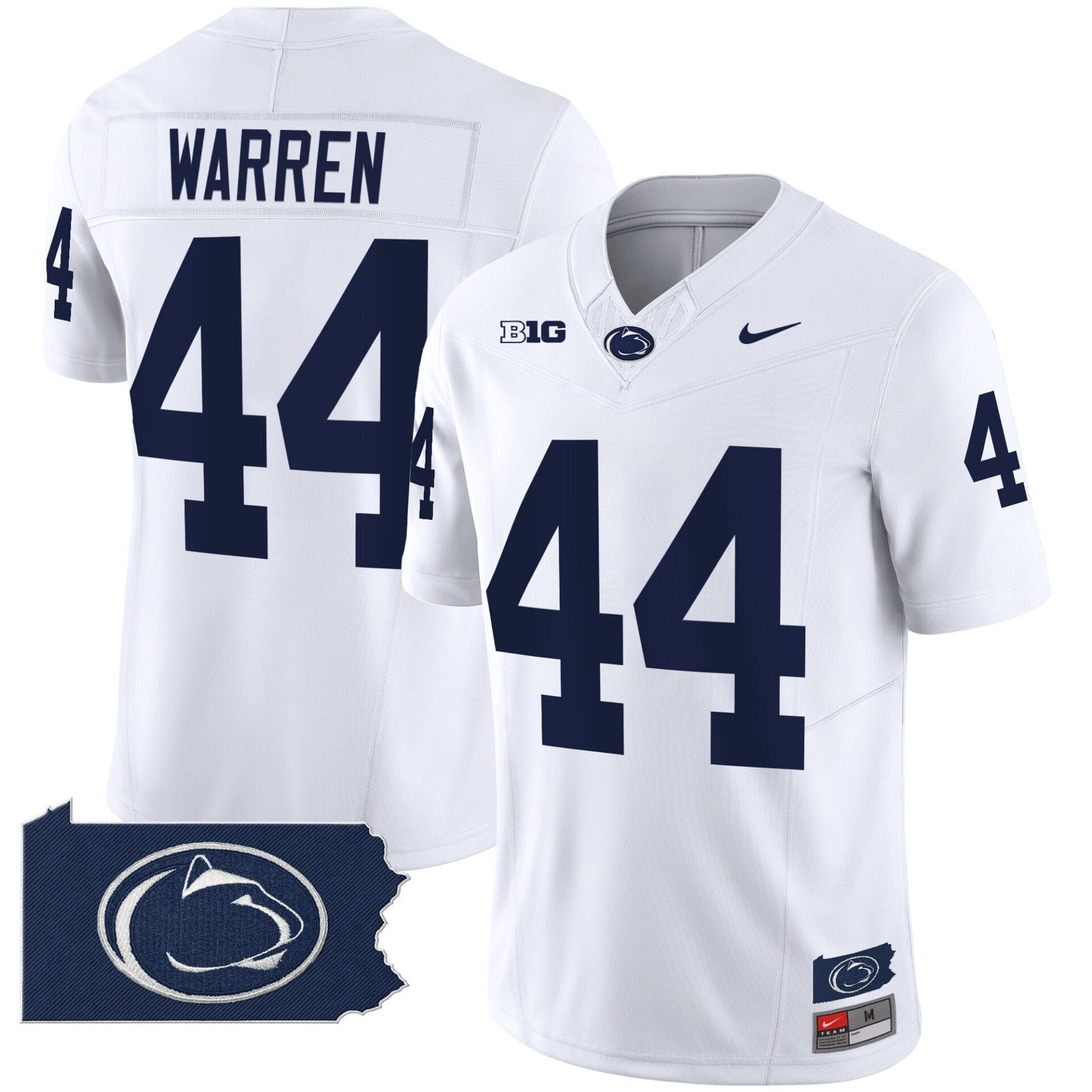 Penn State Nittany Lions 2024 Home Patch Vapor Limited Jersey - All Stitched - Image 24