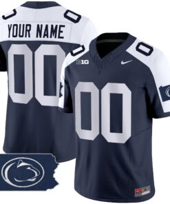 Alternative view of Penn State Nittany Lions 2024 Home Patch Vapor Limited Custom Jersey - All Stitched