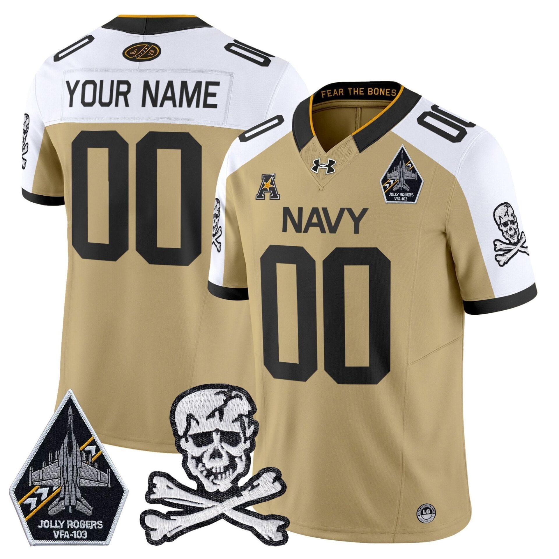 Navy Midshipmen 2024 Vapor Limited Custom Jersey - All Stitched - Image 3