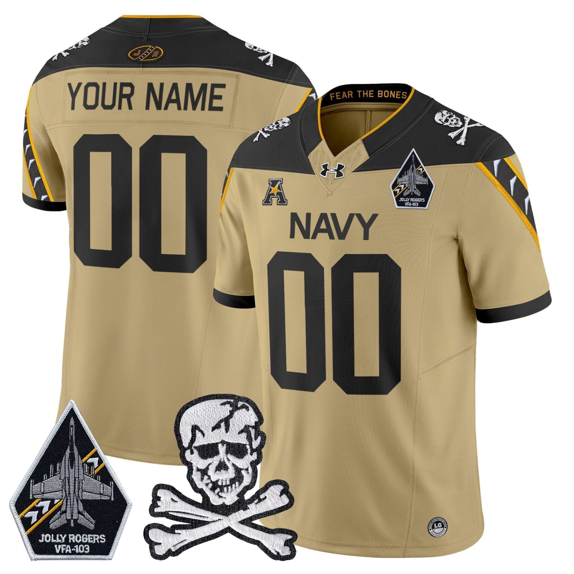 Navy Midshipmen 2024 Vapor Limited Custom Jersey - All Stitched - Image 5