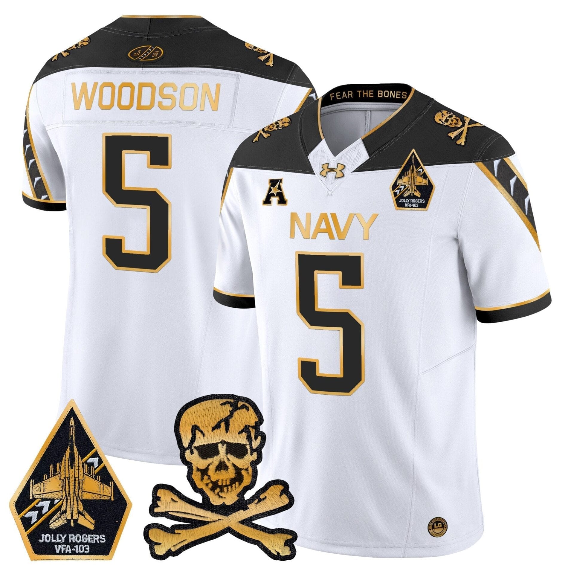 Navy Midshipmen 2024 Gold Vapor Limited Jersey - All Stitched - Image 14