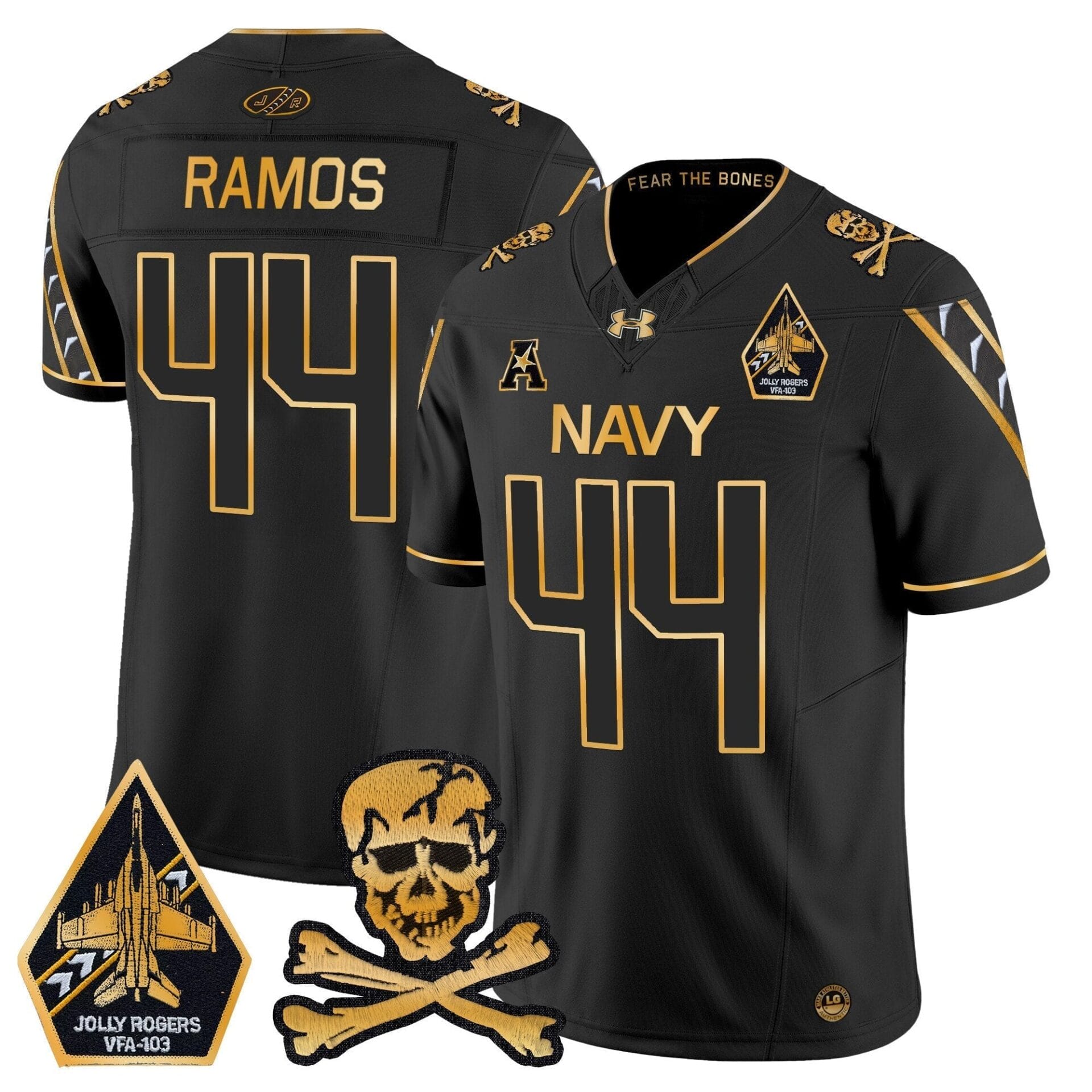 Navy Midshipmen 2024 Gold Vapor Limited Jersey - All Stitched - Image 23