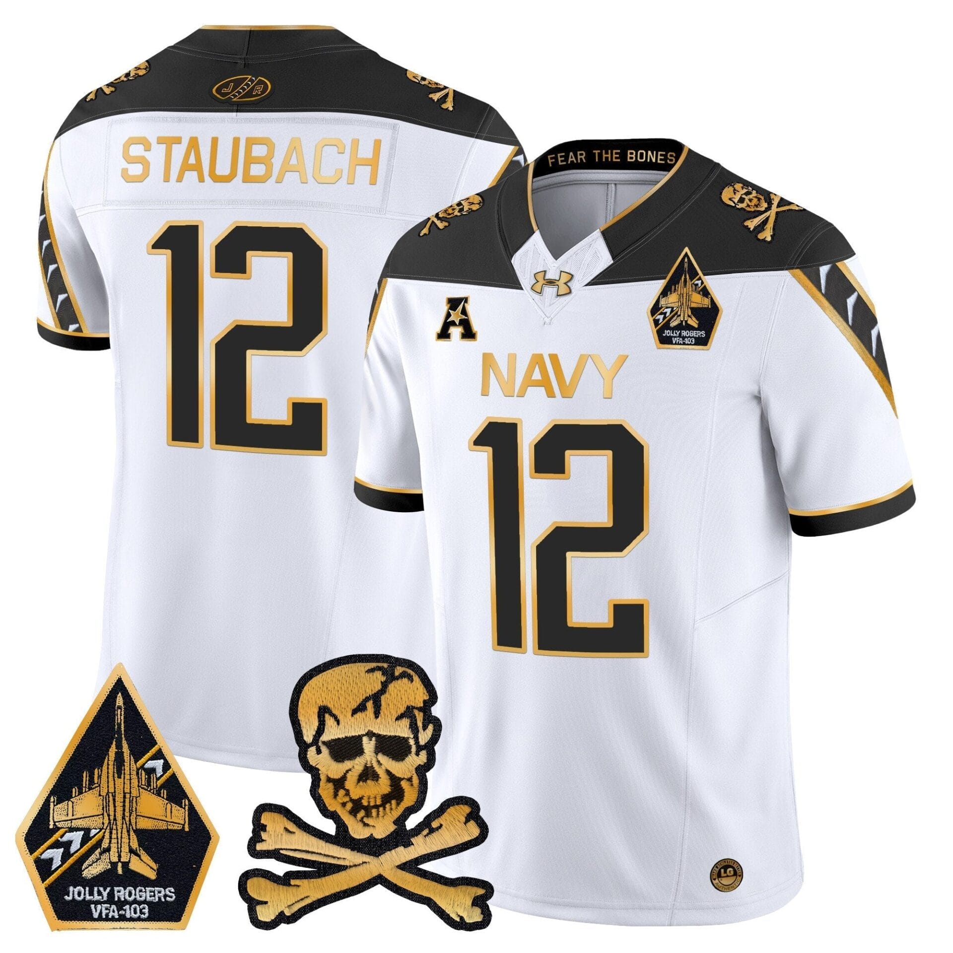 Navy Midshipmen 2024 Gold Vapor Limited Jersey - All Stitched - Image 15