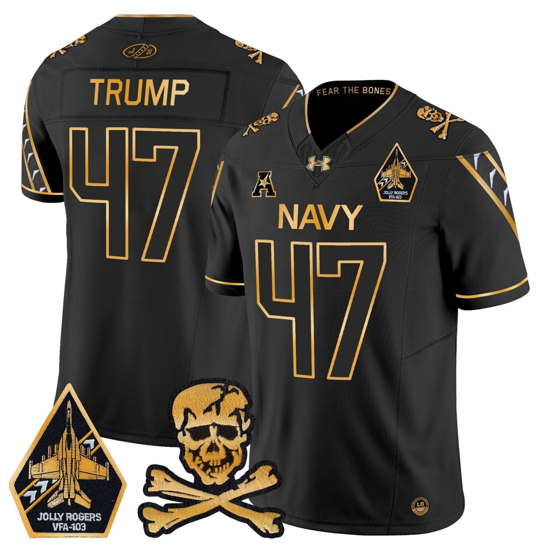 Navy Midshipmen 2024 Gold Vapor Limited Jersey - All Stitched - Image 27