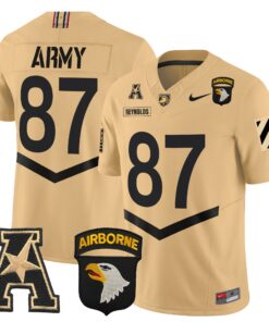 Alternative view of Army Black Knights 101st Airborne Division Patch 2024 Vapor Limited Jersey V3 - All Stitched