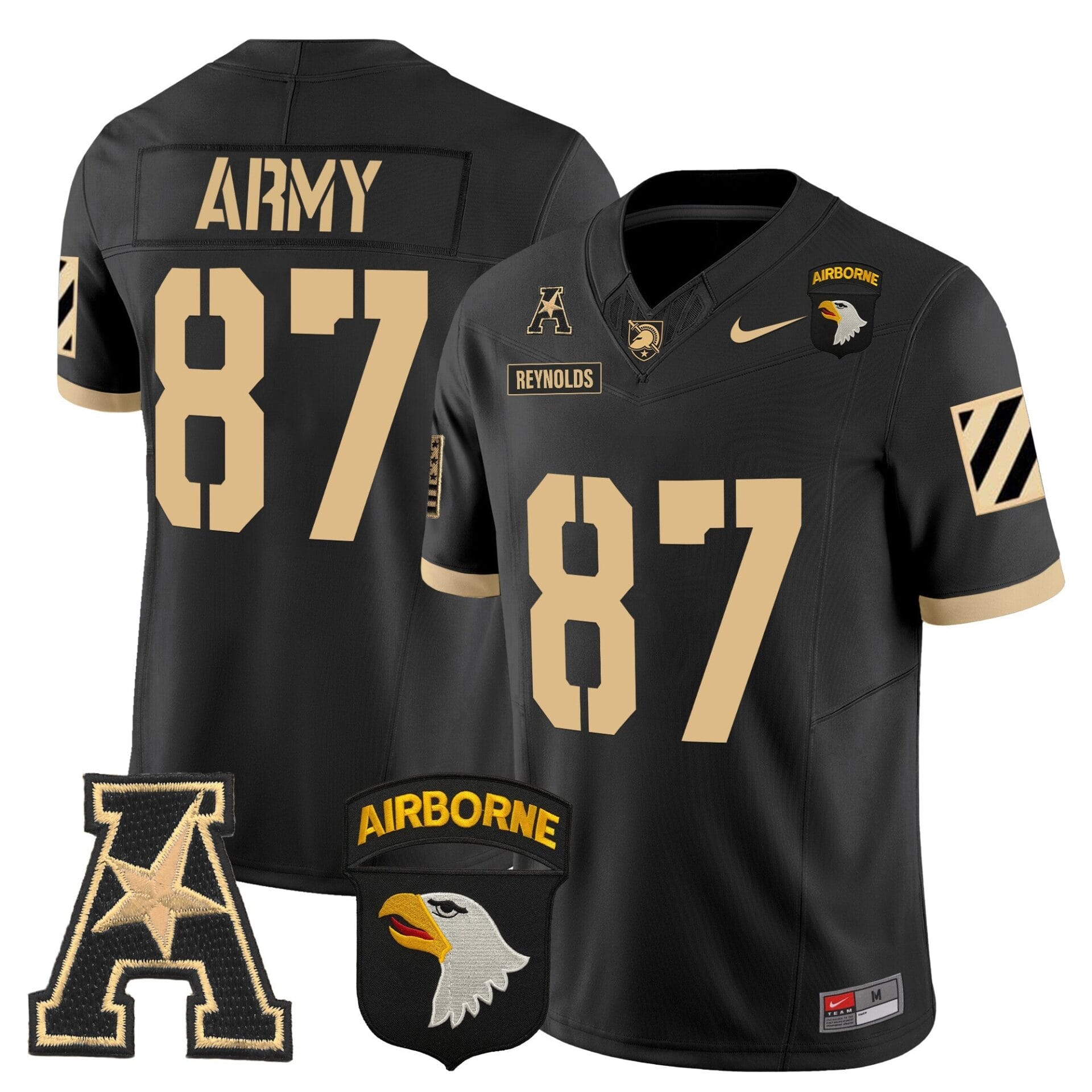 Army Black Knights 101st Airborne Division Patch 2024 Vapor Limited Jersey V3 - All Stitched - Image 20