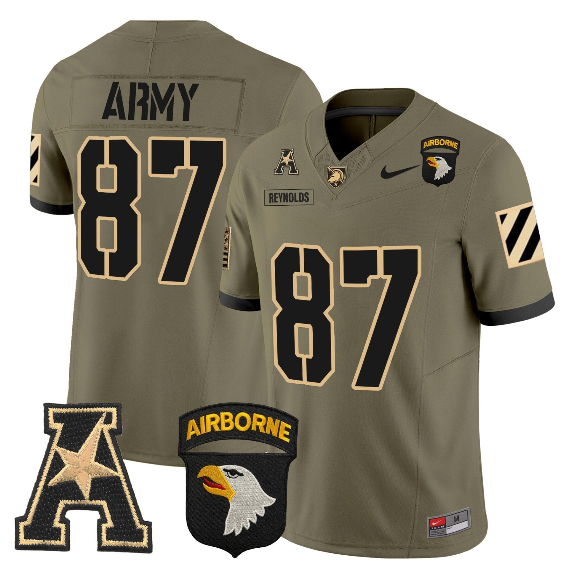 Army Black Knights 101st Airborne Division Patch 2024 Vapor Limited Jersey V3 - All Stitched - Image 38