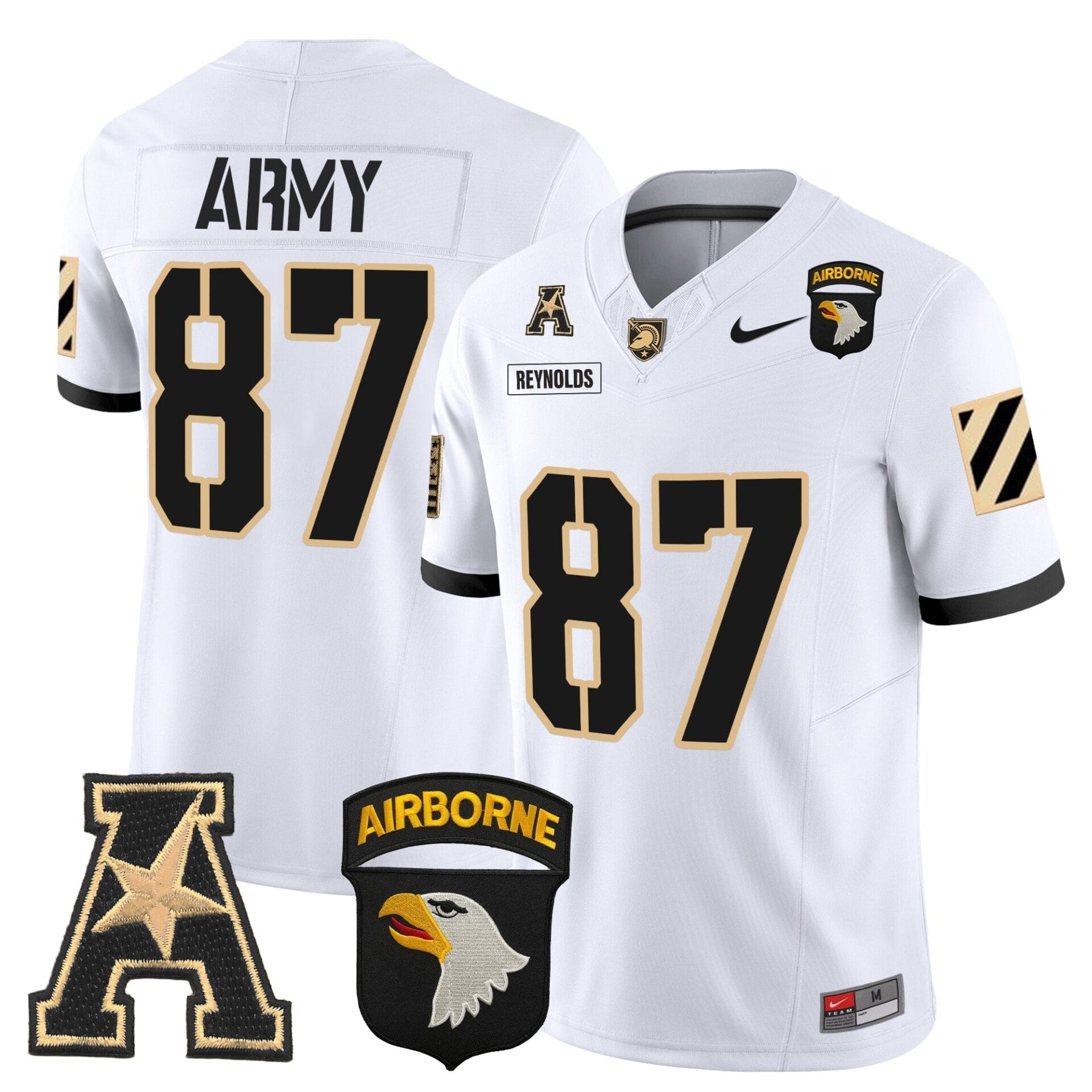 Army Black Knights 101st Airborne Division Patch 2024 Vapor Limited Jersey V3 - All Stitched - Image 29