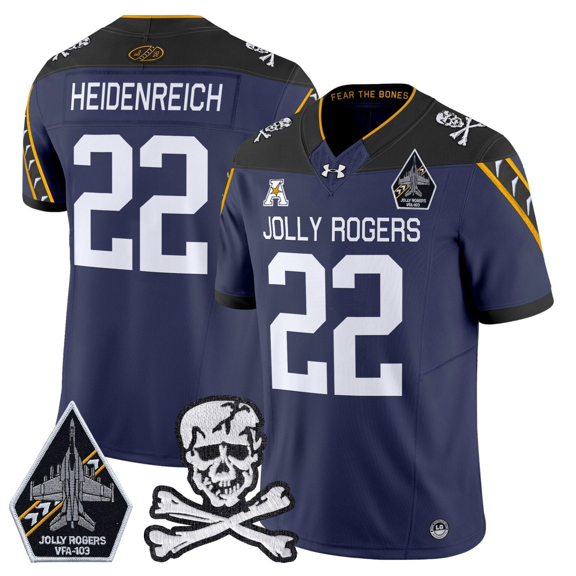 Navy Midshipmen 2024 Vapor Limited Jersey V5 - All Stitched - Image 32
