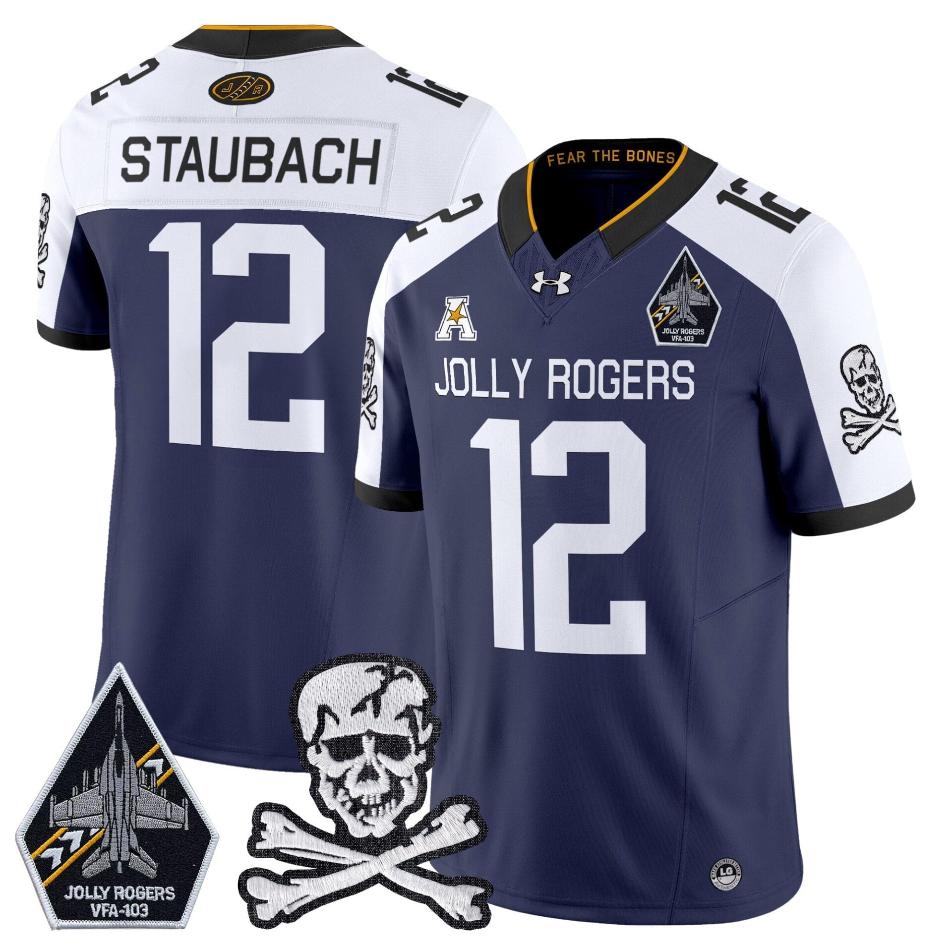 Navy Midshipmen 2024 Vapor Limited Jersey V5 - All Stitched - Image 14