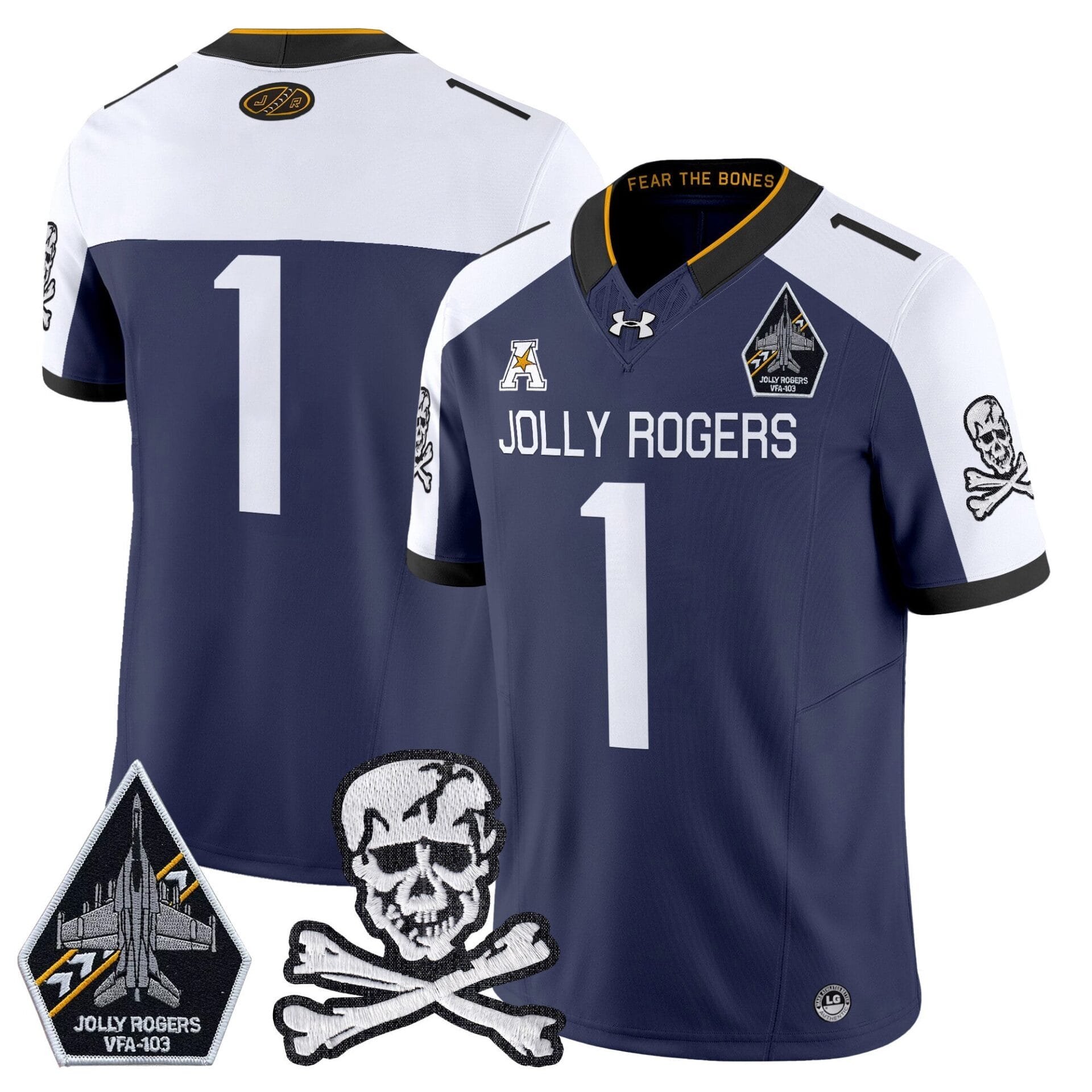 Navy Midshipmen 2024 Vapor Limited Jersey V5 - All Stitched - Image 19