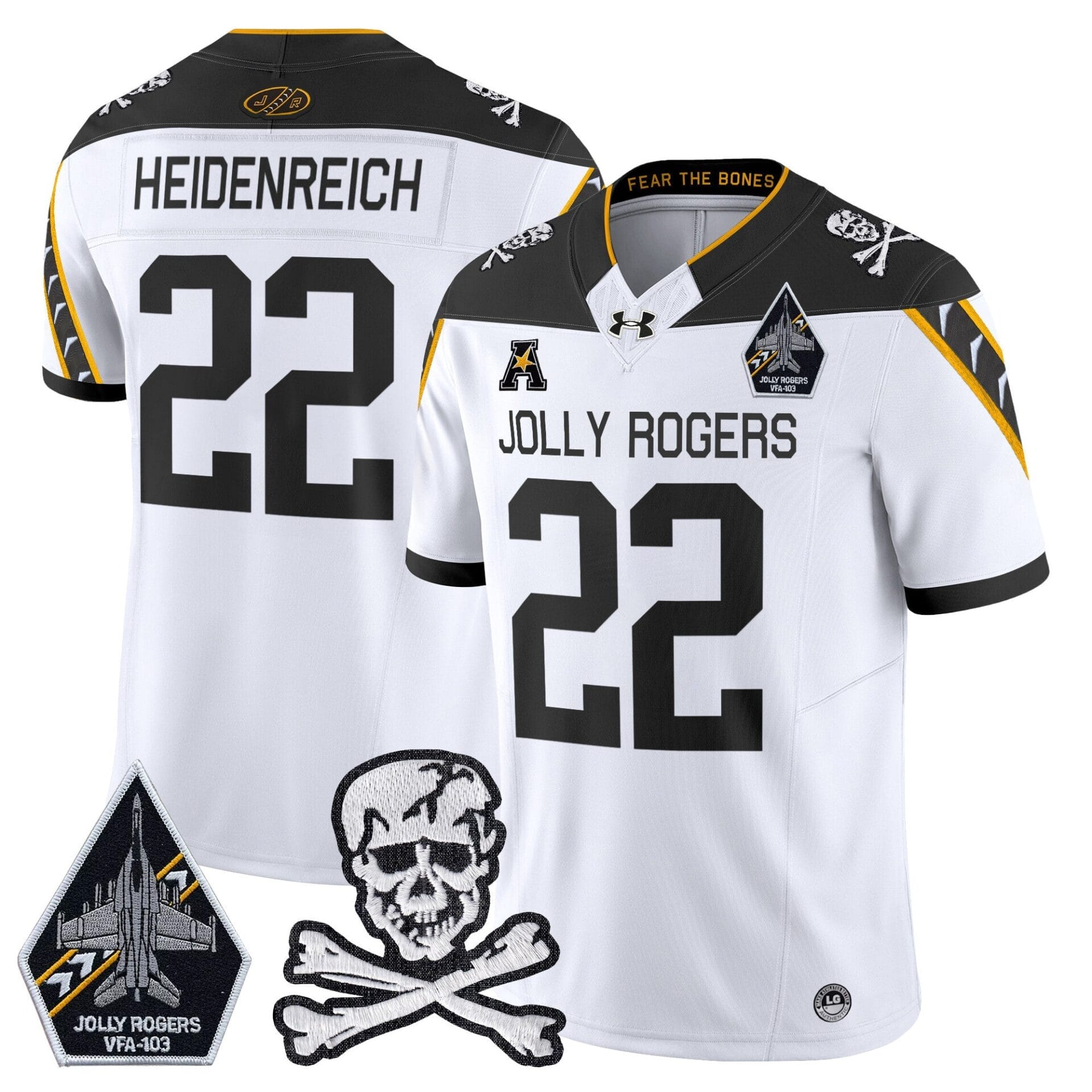 Navy Midshipmen 2024 Vapor Limited Jersey V5 - All Stitched - Image 2