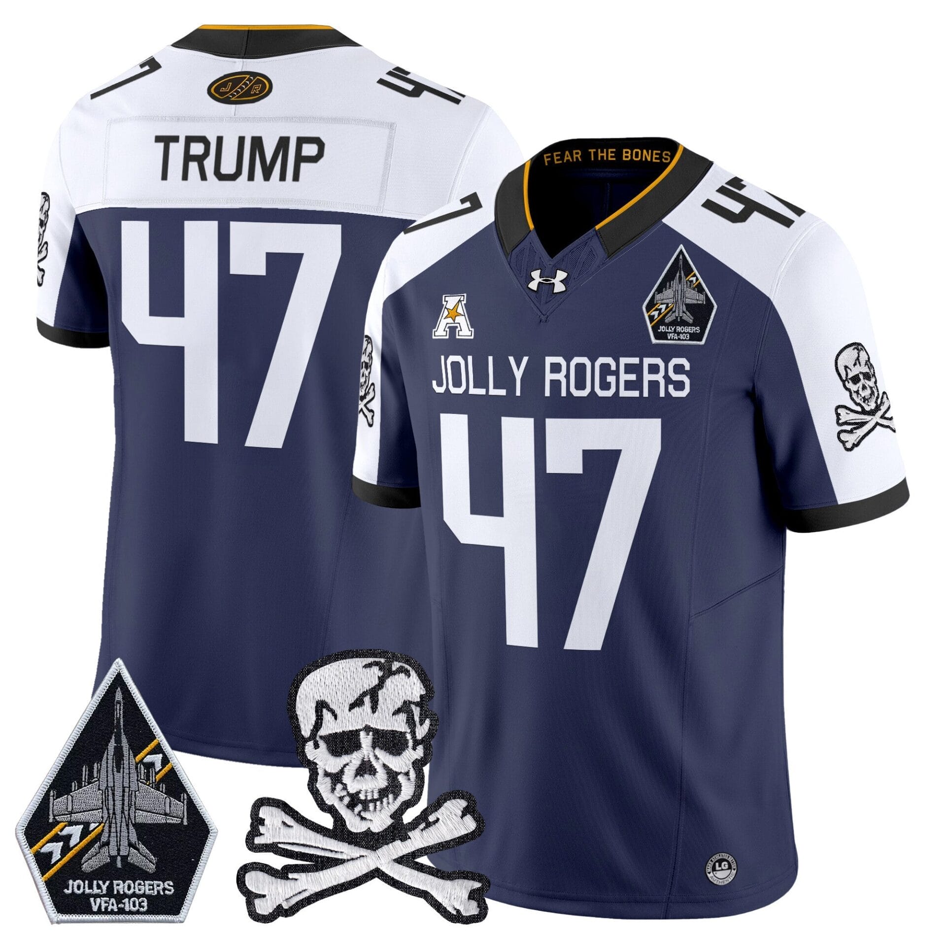 Navy Midshipmen 2024 Vapor Limited Jersey V5 - All Stitched - Image 17