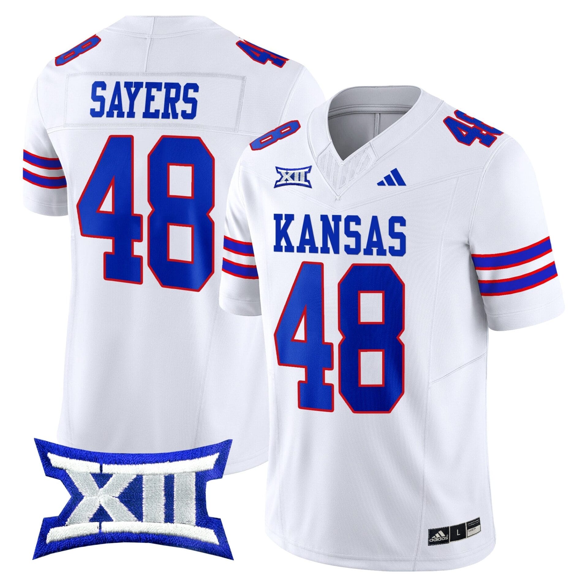 Kansas Jayhawks 2024 Vapor Limited Jersey V2 - All Stitched - Image 26