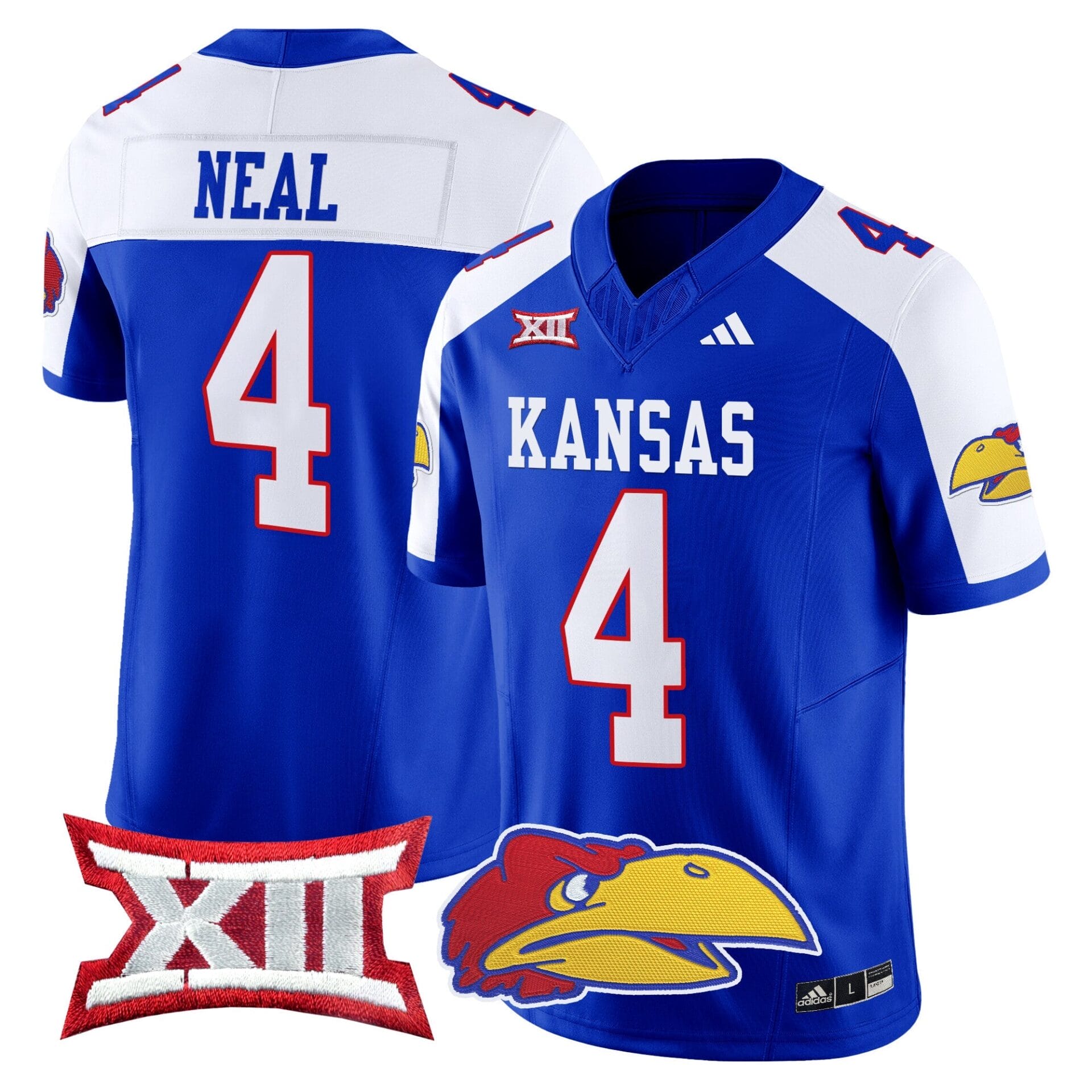 Kansas Jayhawks 2024 Vapor Limited Jersey V2 - All Stitched - Image 2