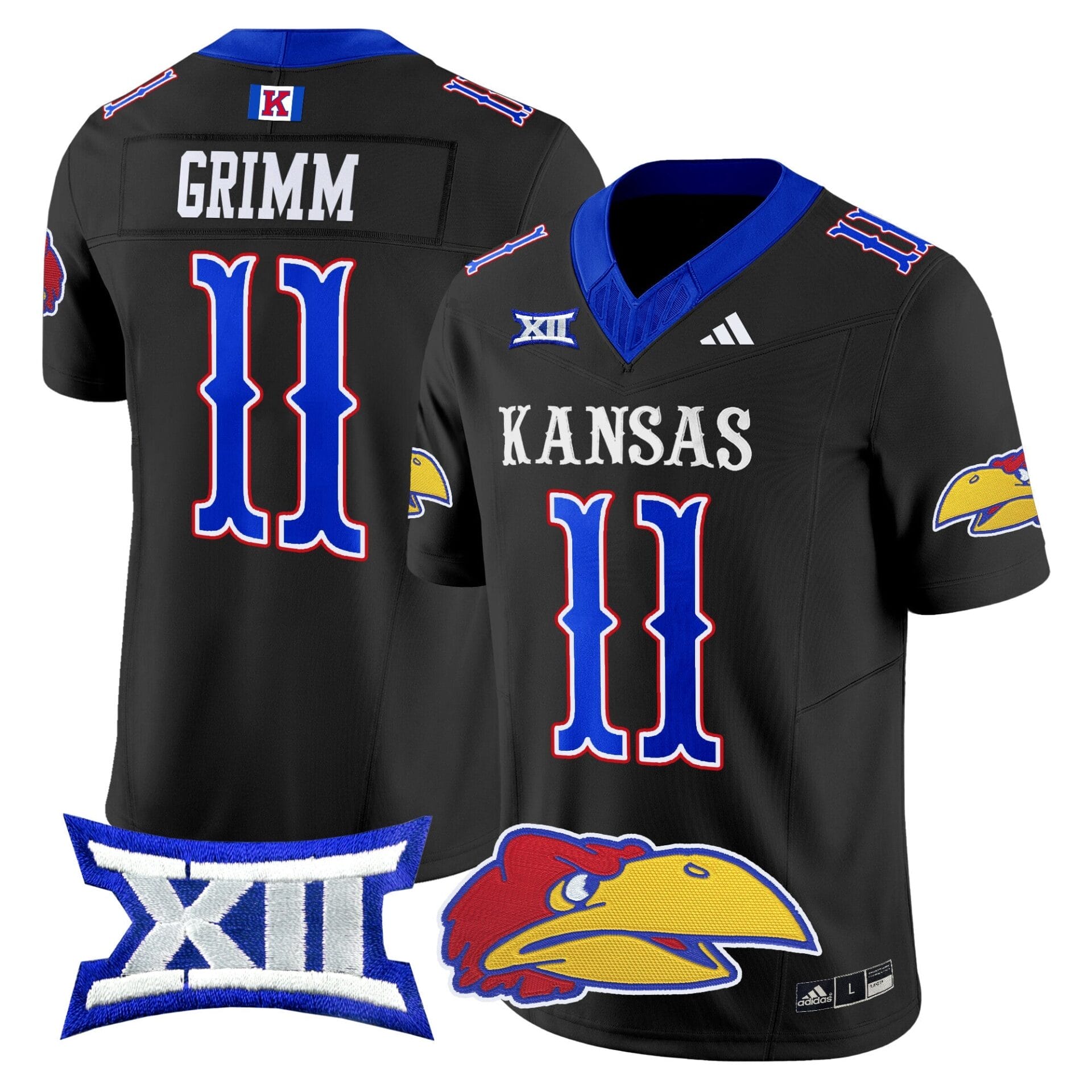 Kansas Jayhawks 2024 Vapor Limited Jersey V2 - All Stitched - Image 38