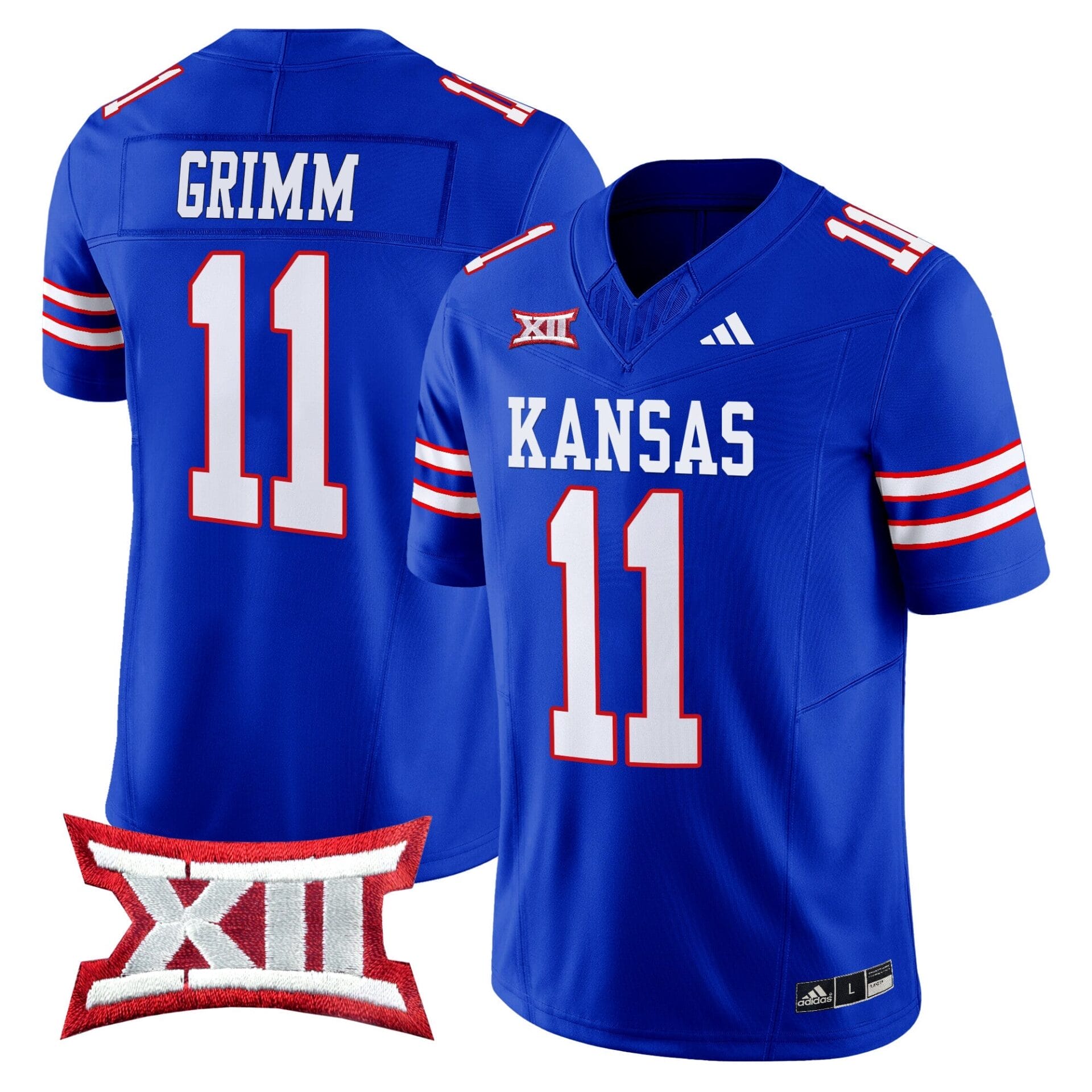 Kansas Jayhawks 2024 Vapor Limited Jersey V2 - All Stitched - Image 31