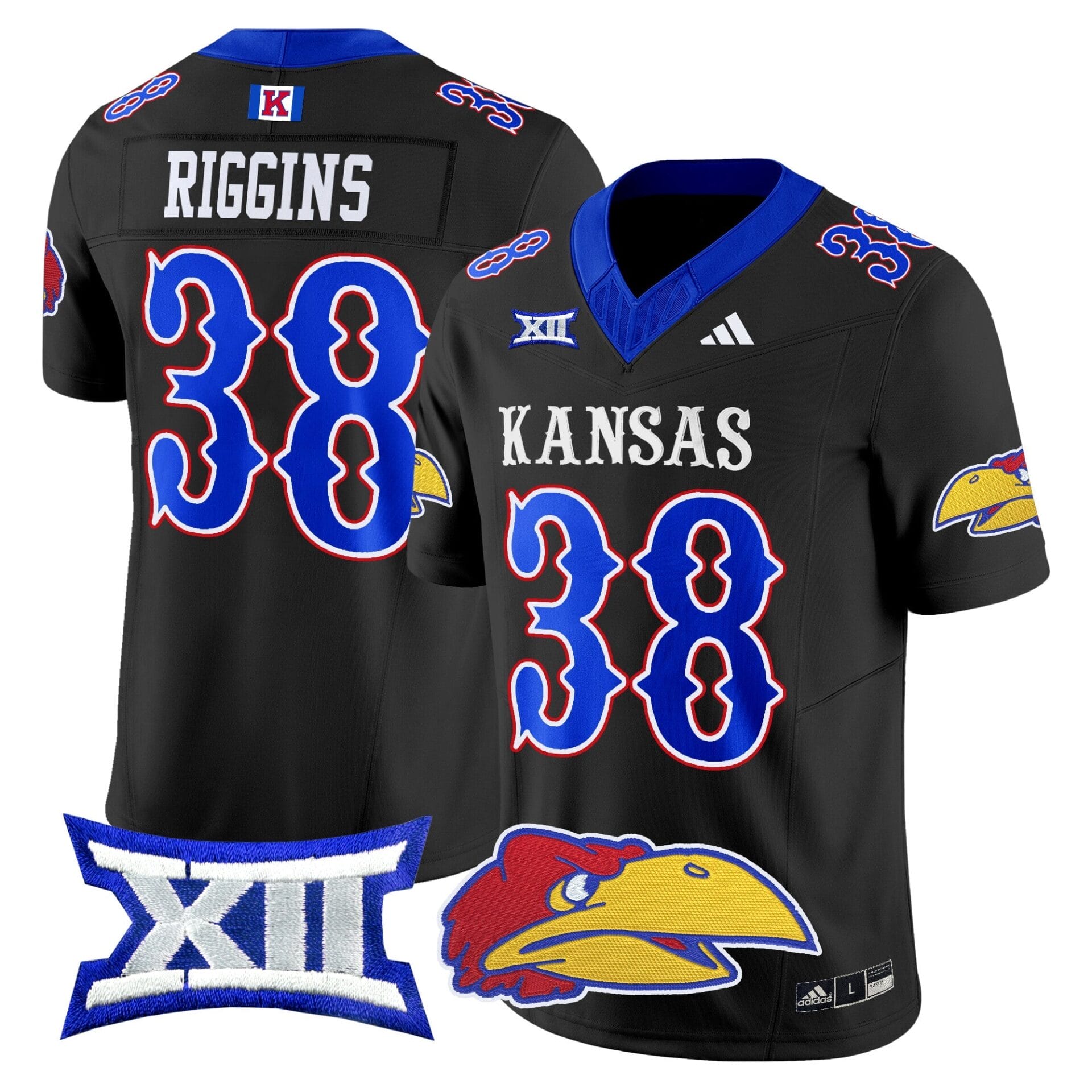 Kansas Jayhawks 2024 Vapor Limited Jersey V2 - All Stitched - Image 41