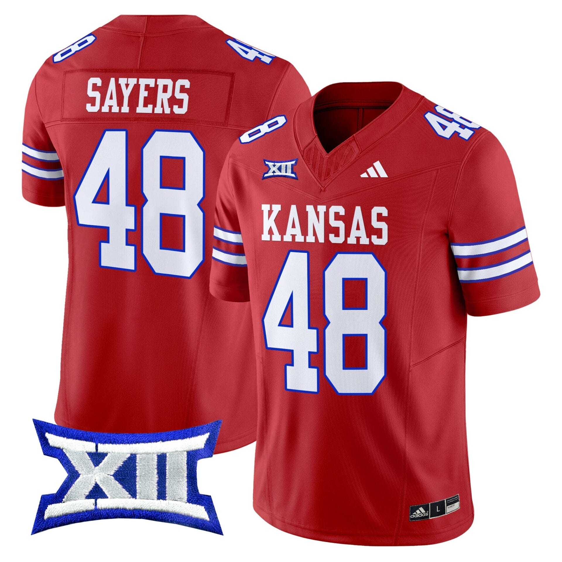 Kansas Jayhawks 2024 Vapor Limited Jersey V2 - All Stitched - Image 19