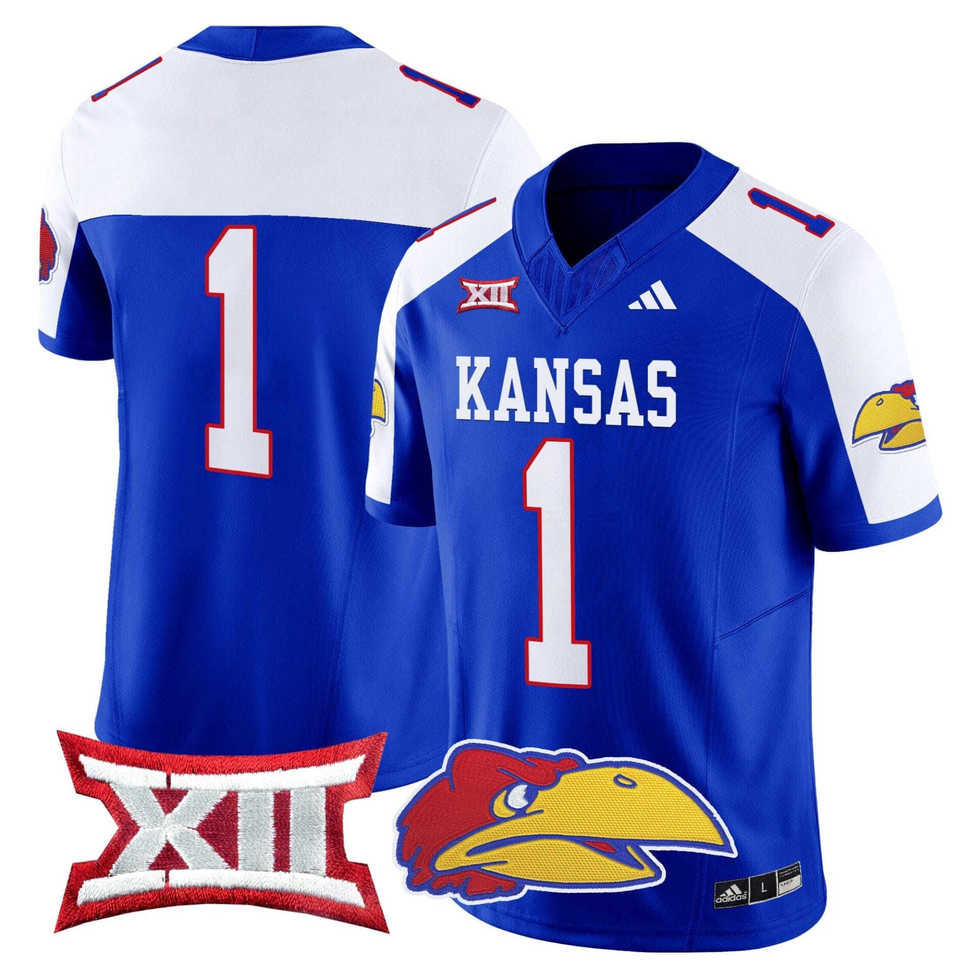Kansas Jayhawks 2024 Vapor Limited Jersey V2 - All Stitched - Image 7