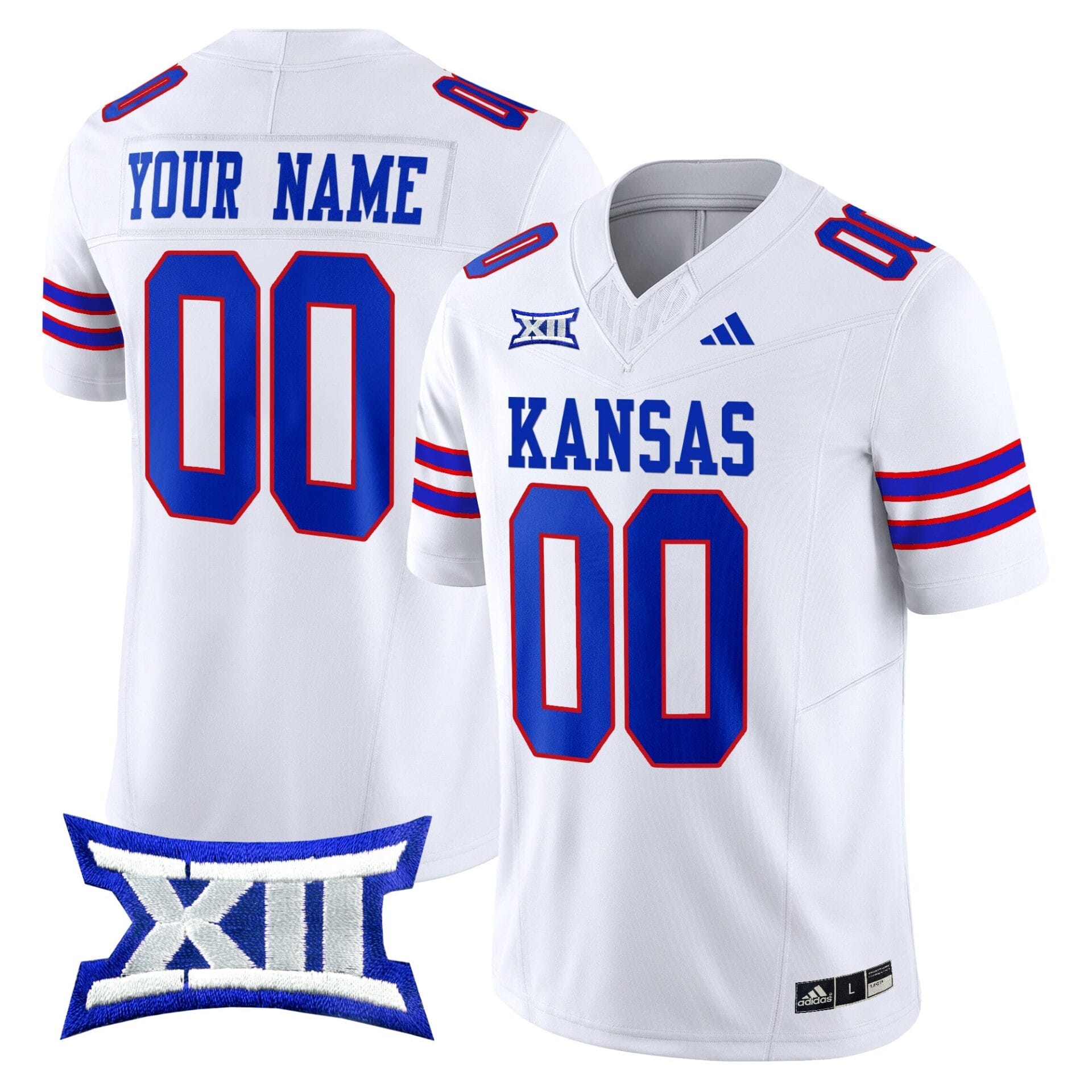 Kansas Jayhawks 2024 Vapor Limited Custom Jersey V2 - All Stitched - Image 4