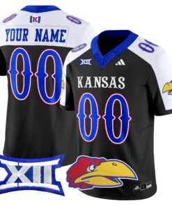 Alternative view of Kansas Jayhawks 2024 Vapor Limited Custom Jersey V2 - All Stitched