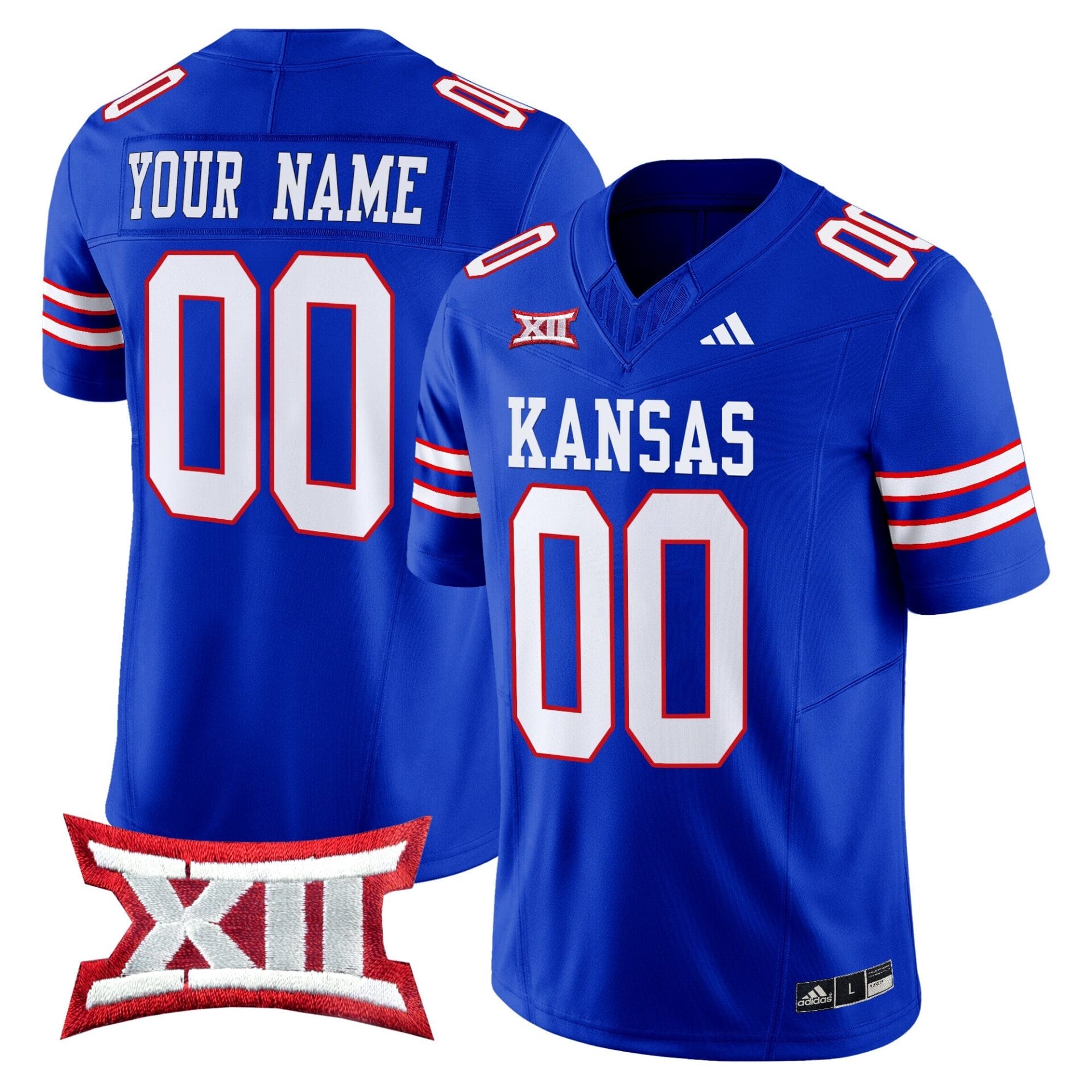 Kansas Jayhawks 2024 Vapor Limited Custom Jersey V2 - All Stitched - Image 5