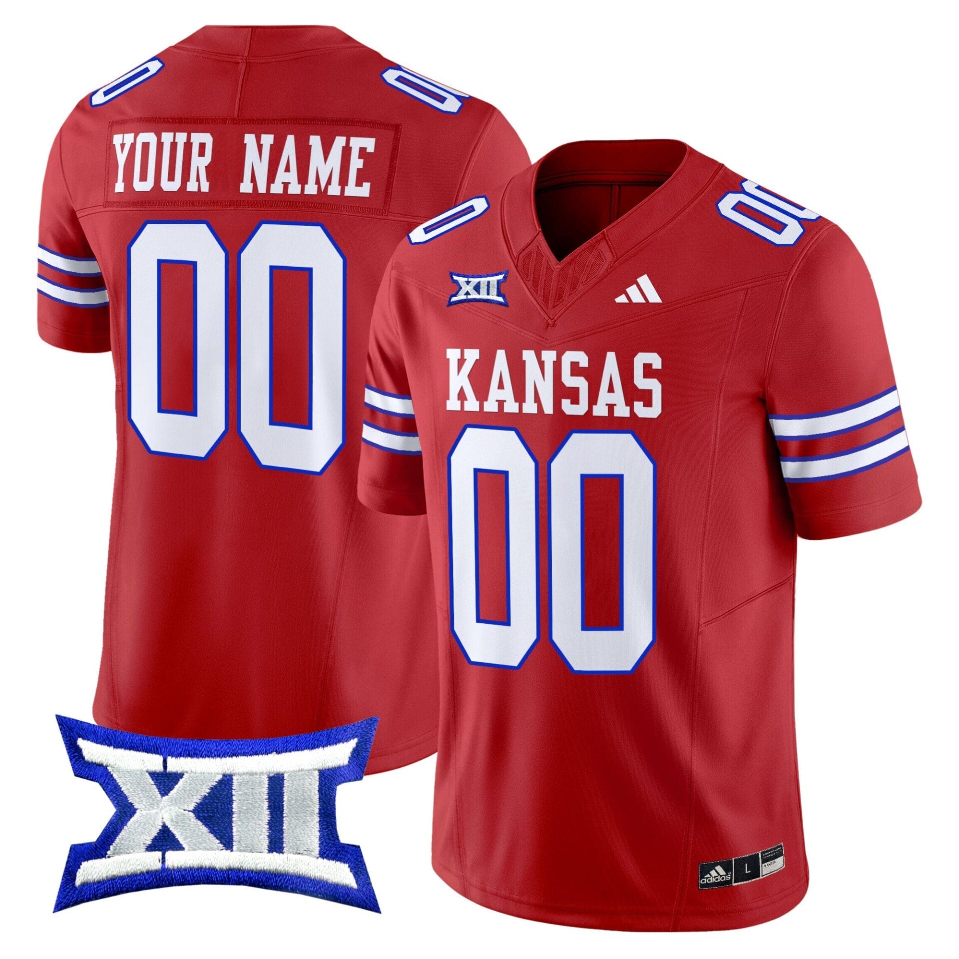 Kansas Jayhawks 2024 Vapor Limited Custom Jersey V2 - All Stitched - Image 3