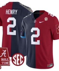 Alternative view of Alabama Crimson Tide Split Vapor Limited Jersey - All Stitched