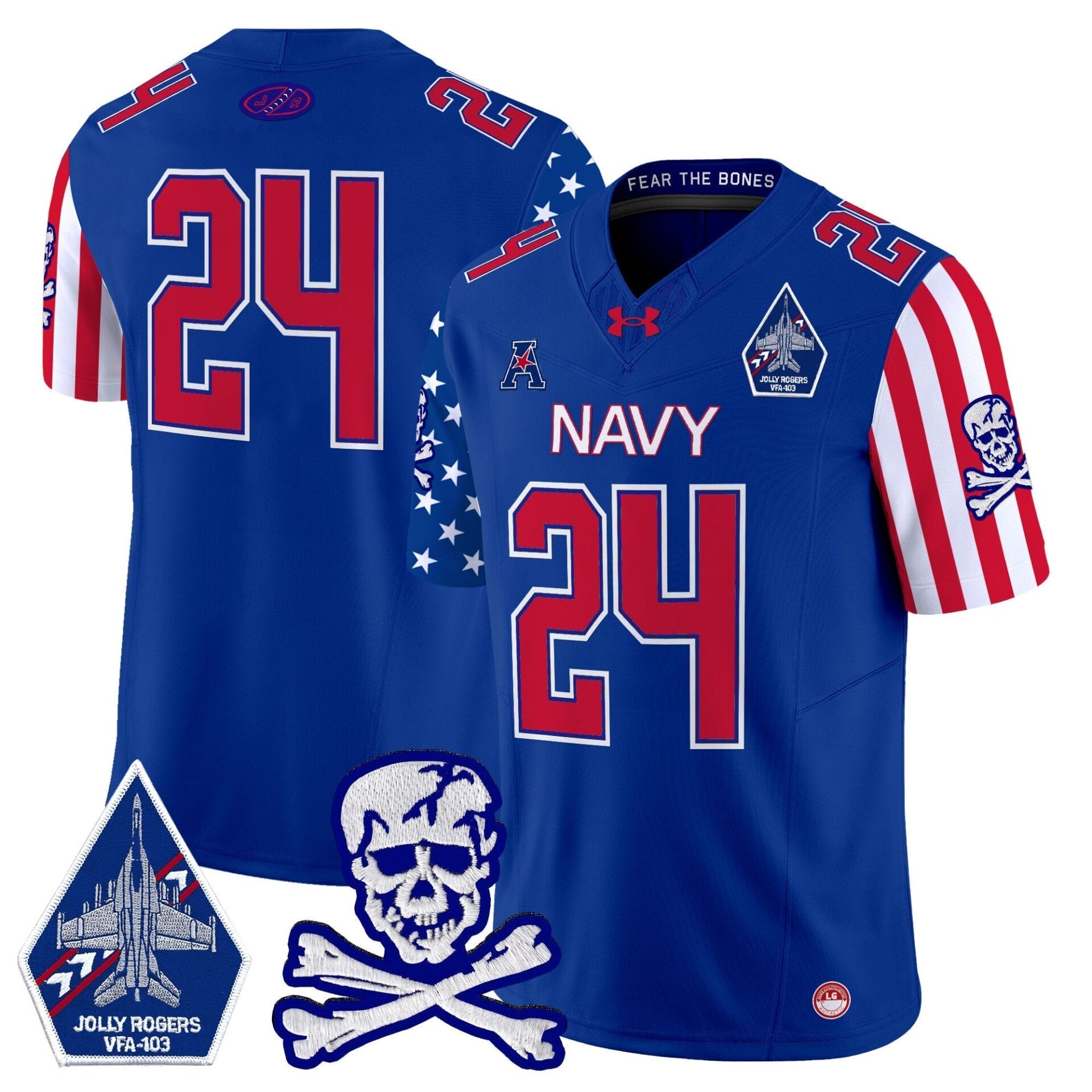Navy Midshipmen 2024 American Style Vapor Limited Jersey - All Stitched - Image 28