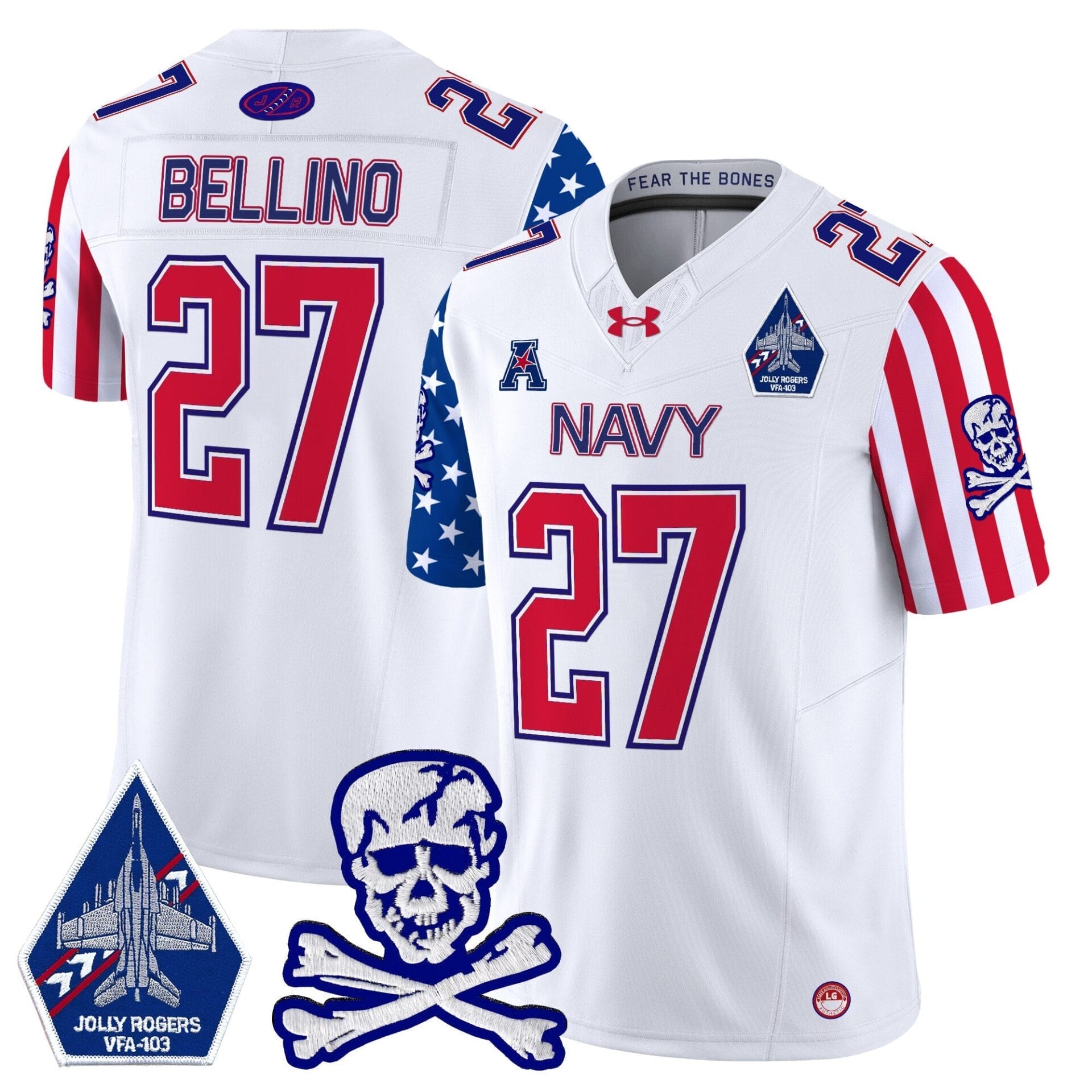 Navy Midshipmen 2024 American Style Vapor Limited Jersey - All Stitched - Image 6