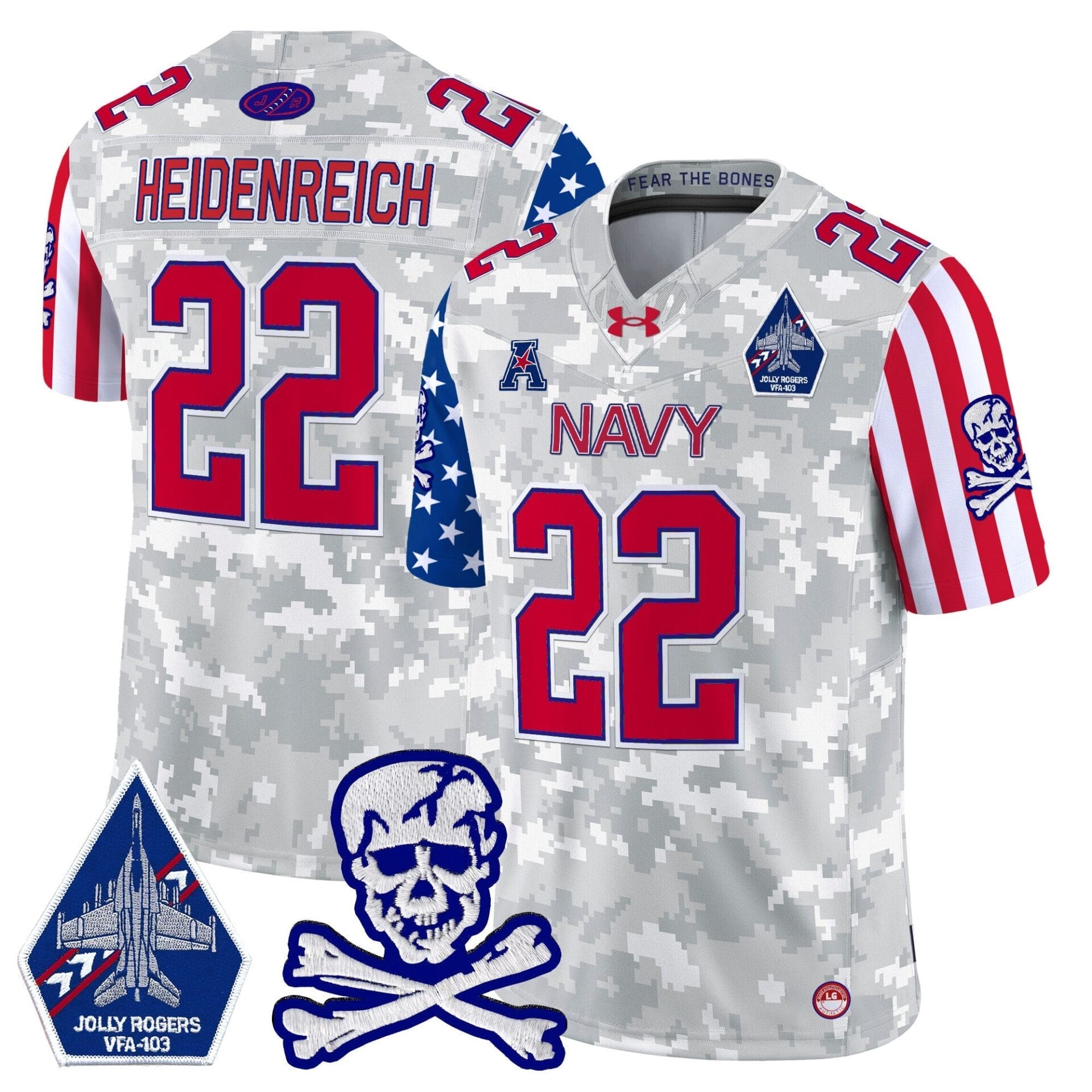 Navy Midshipmen 2024 American Style Vapor Limited Jersey - All Stitched - Image 32