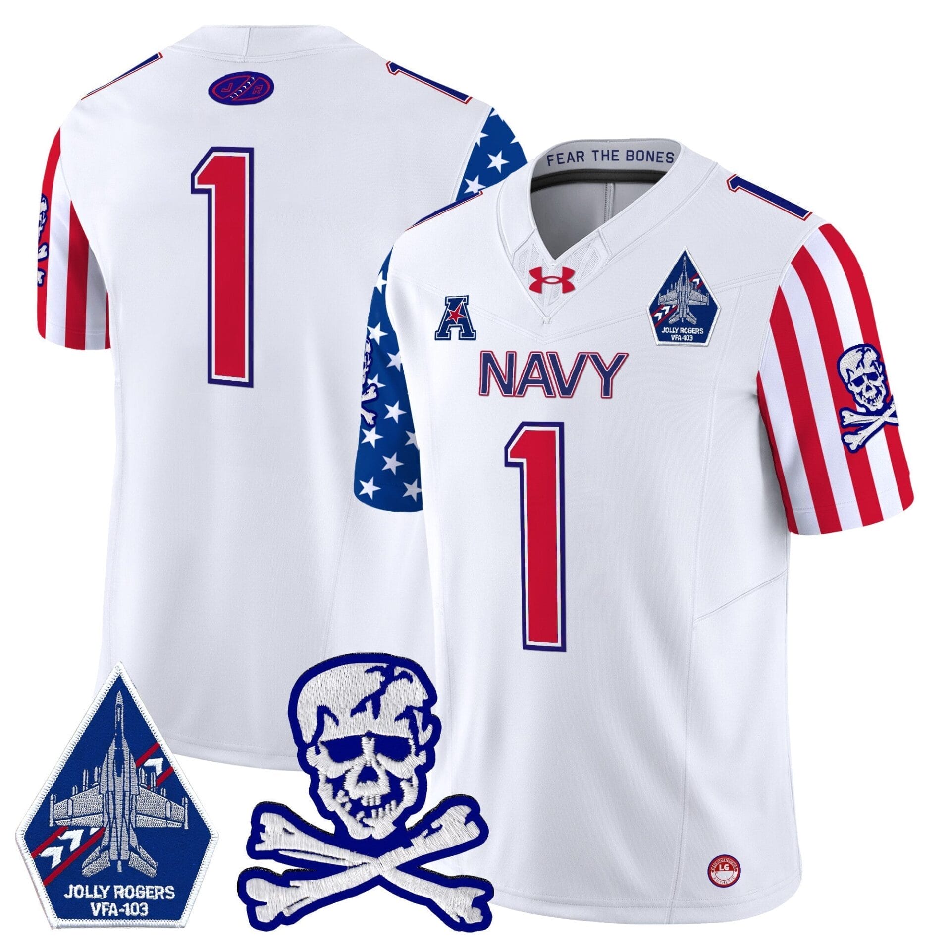 Navy Midshipmen 2024 American Style Vapor Limited Jersey - All Stitched - Image 9