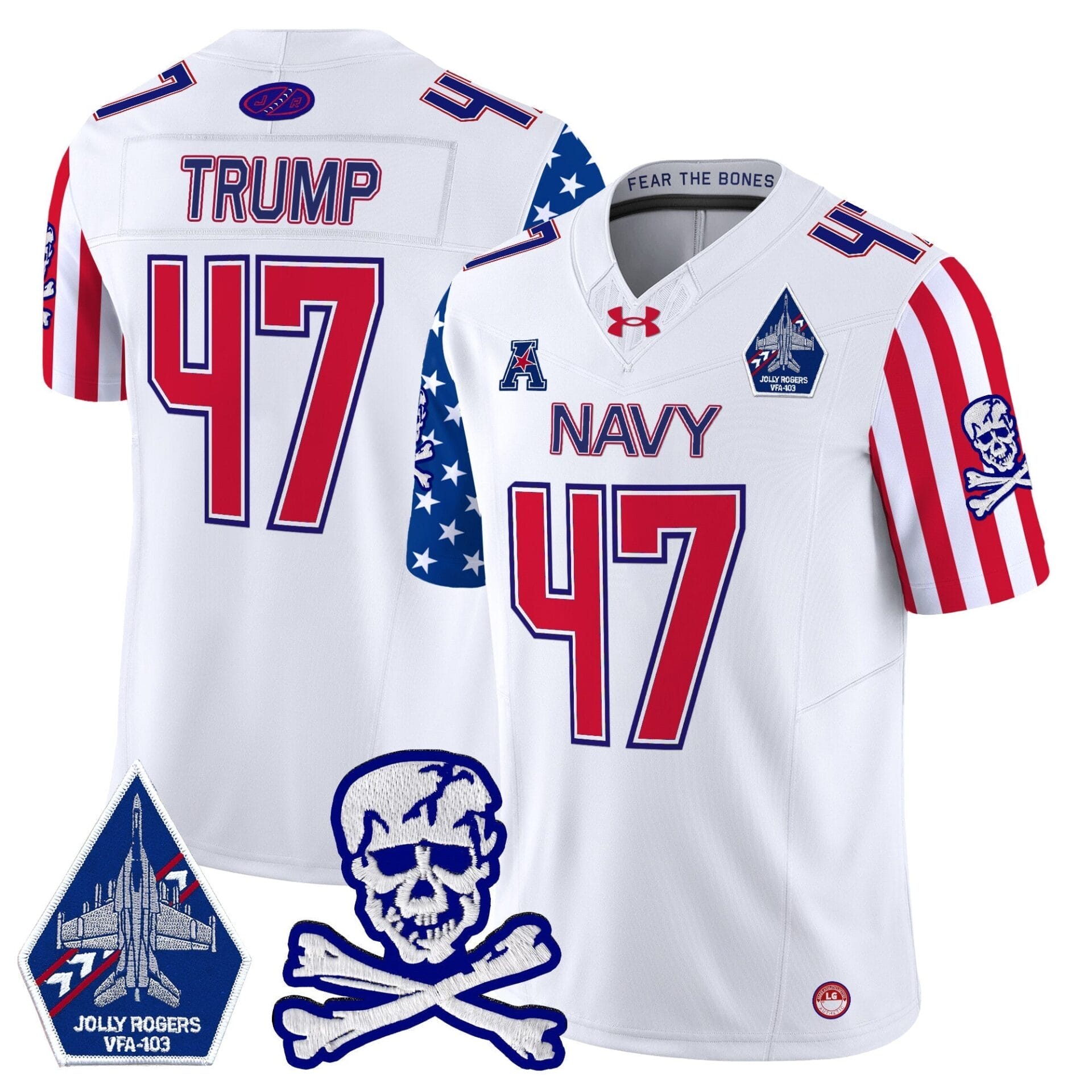 Navy Midshipmen 2024 American Style Vapor Limited Jersey - All Stitched - Image 7