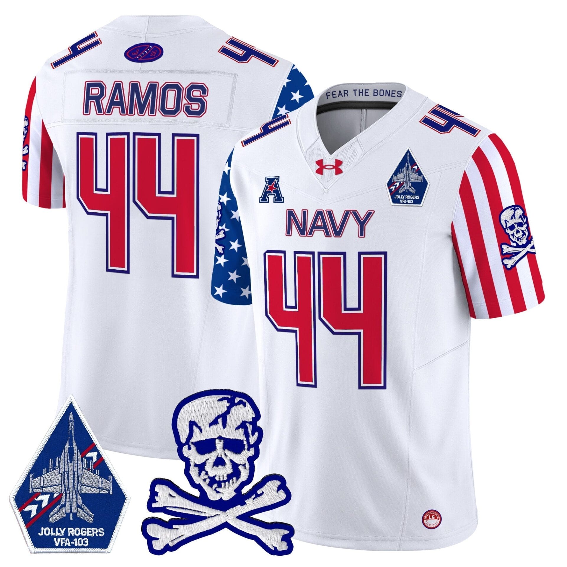 Navy Midshipmen 2024 American Style Vapor Limited Jersey - All Stitched - Image 3