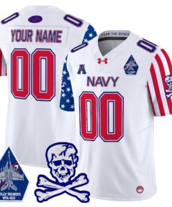 Navy Midshipmen 2024 American Style Vapor Limited Custom Jersey - All Stitched